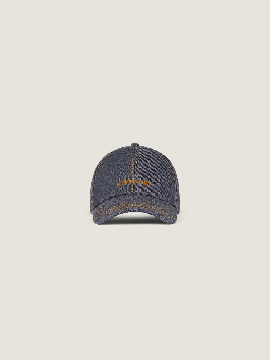Givenchy Embroidered Cap In Denim