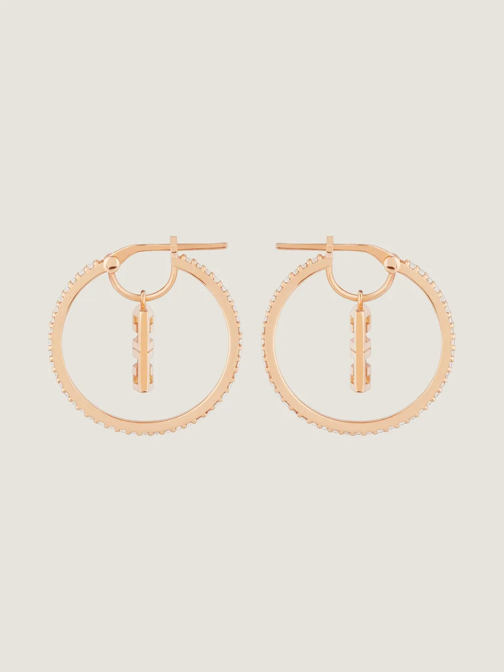 4G Earrings In Metal With Crystals