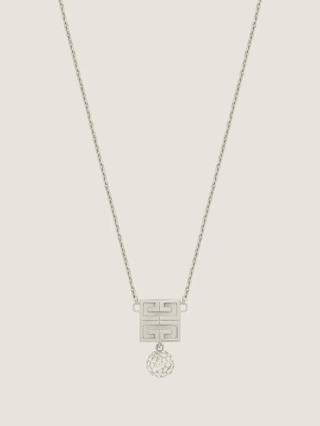4G Necklace In Metal With Crystals