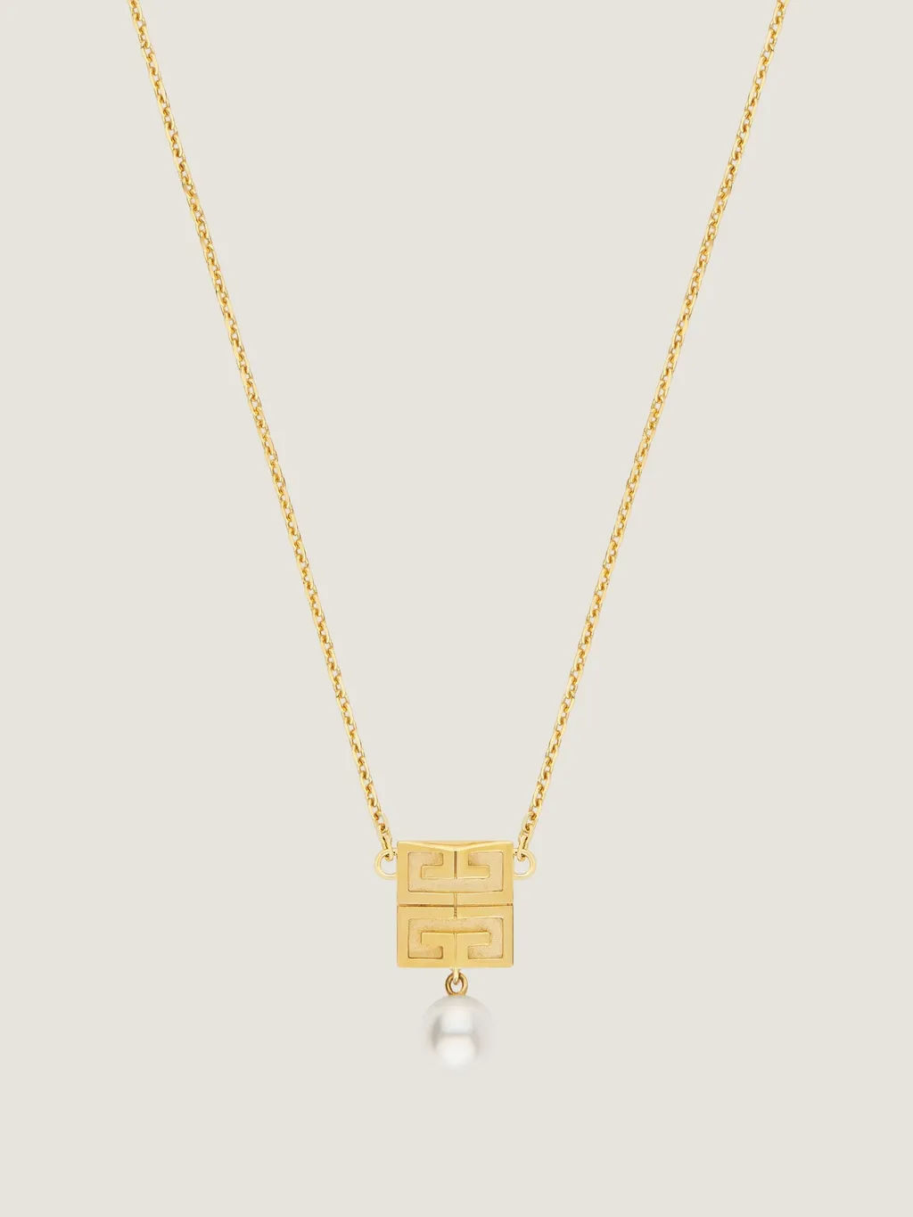 4G Necklace In Metal With Pearl