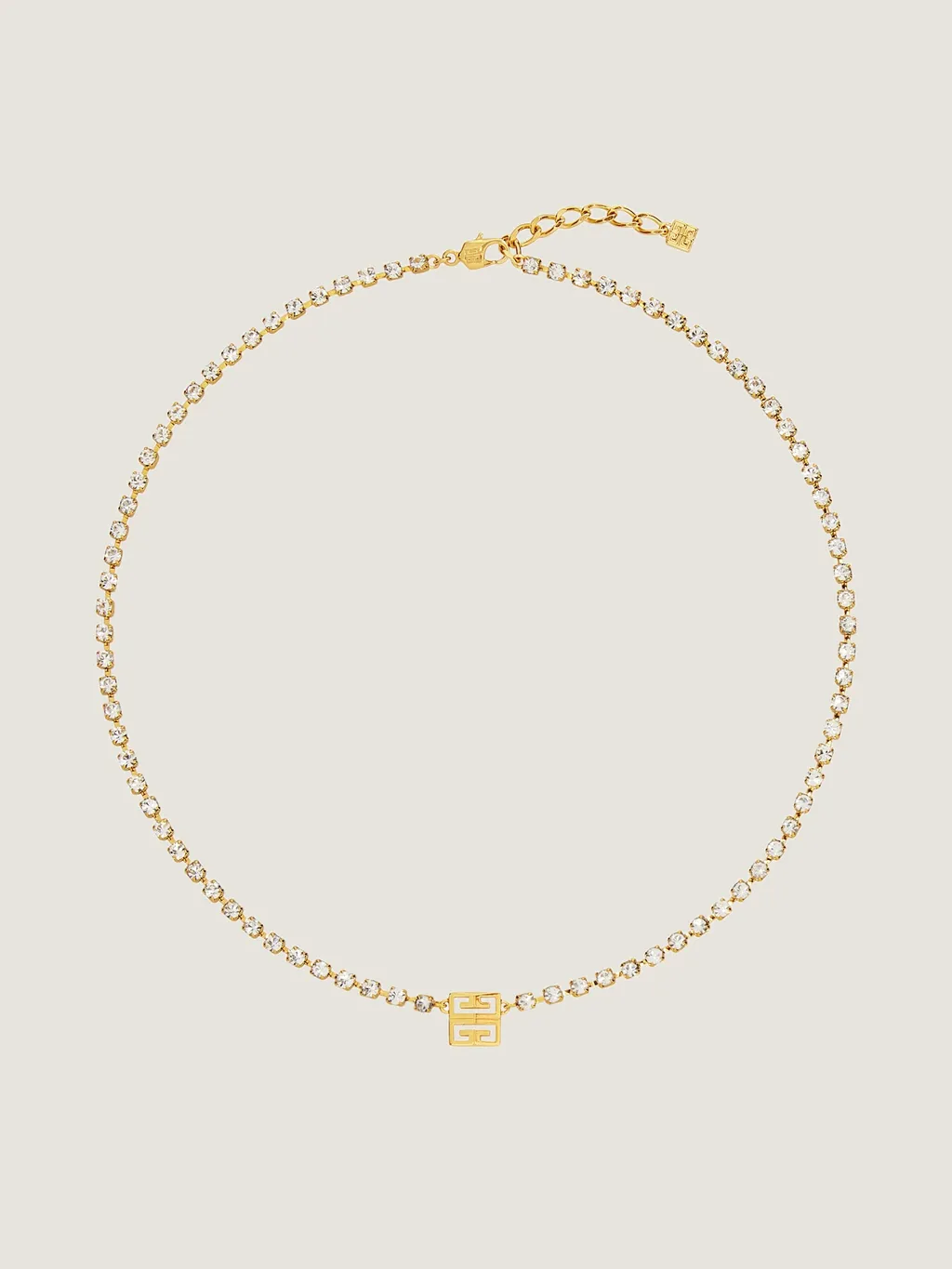 4G Necklace In Metal With Crystals