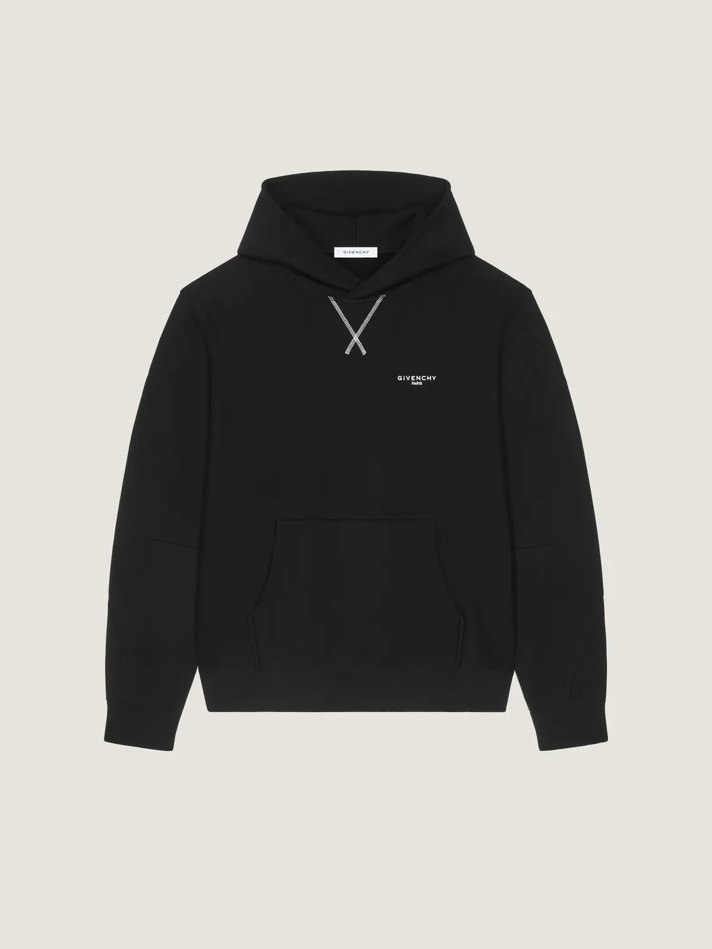 Couture Seam Hoodie In Fleece Embroidered Givenchy Paris