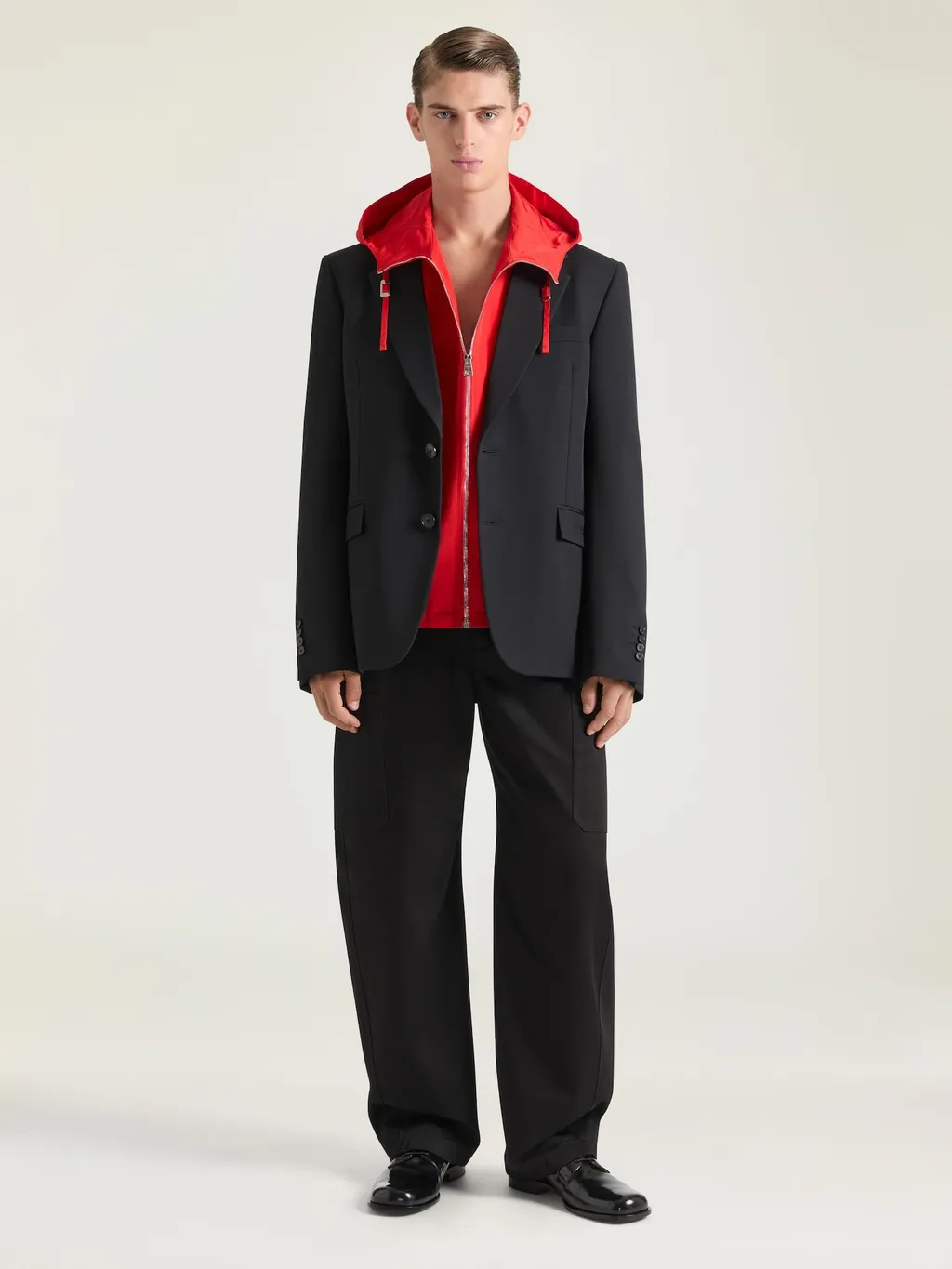 Single-Breasted Regular Jacket In Wool