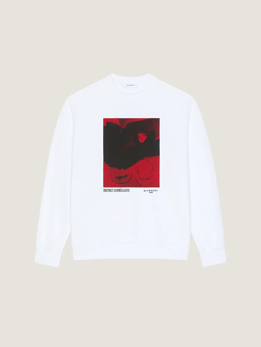 Sweatshirt In Fleece With Surrealism Print