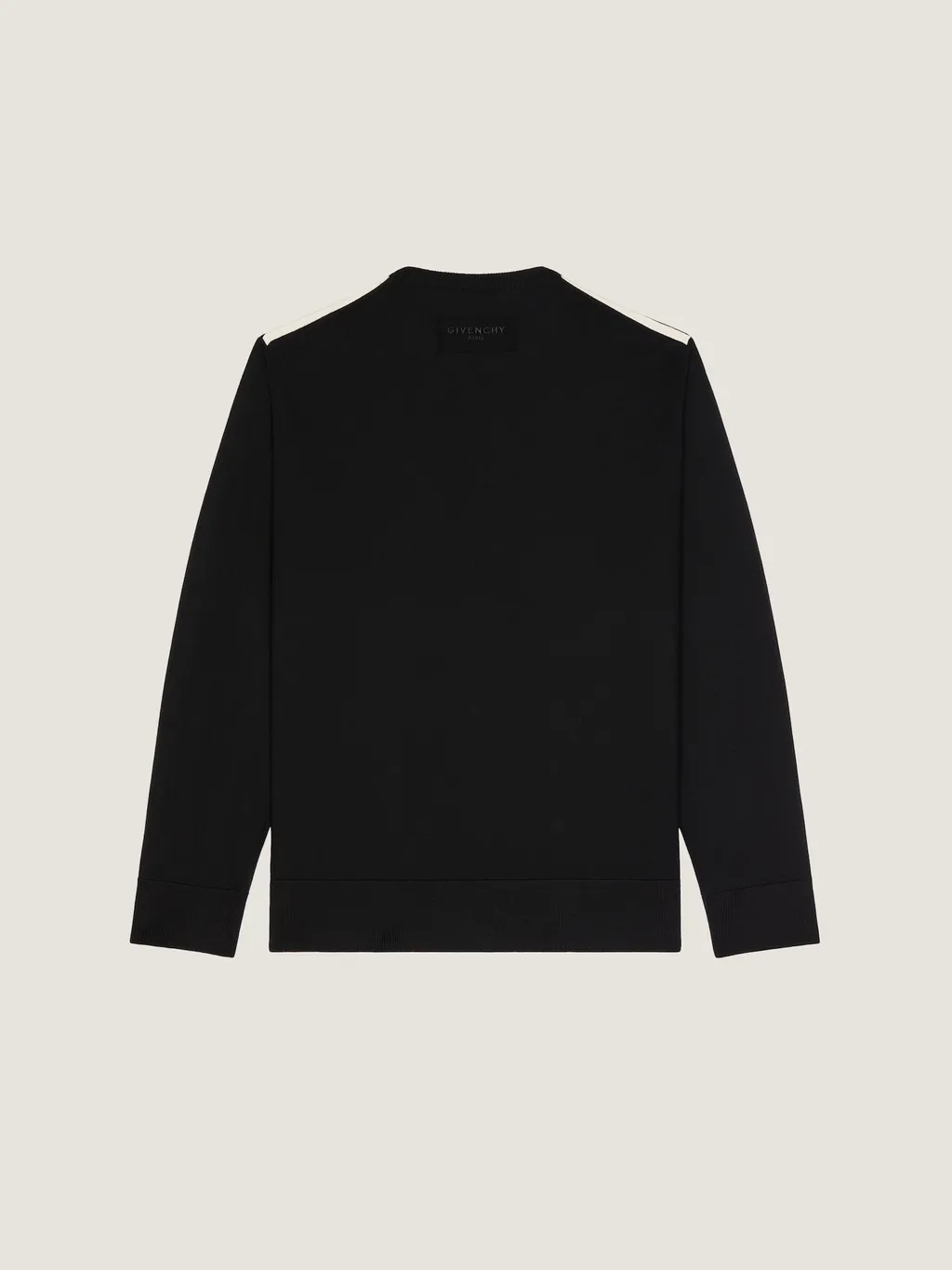 Sweater In Wool With Gros Grain Details