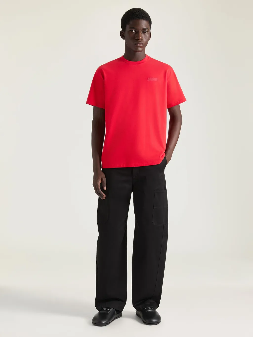T-Shirt In Cotton With Givenchy Paris Gros Grain