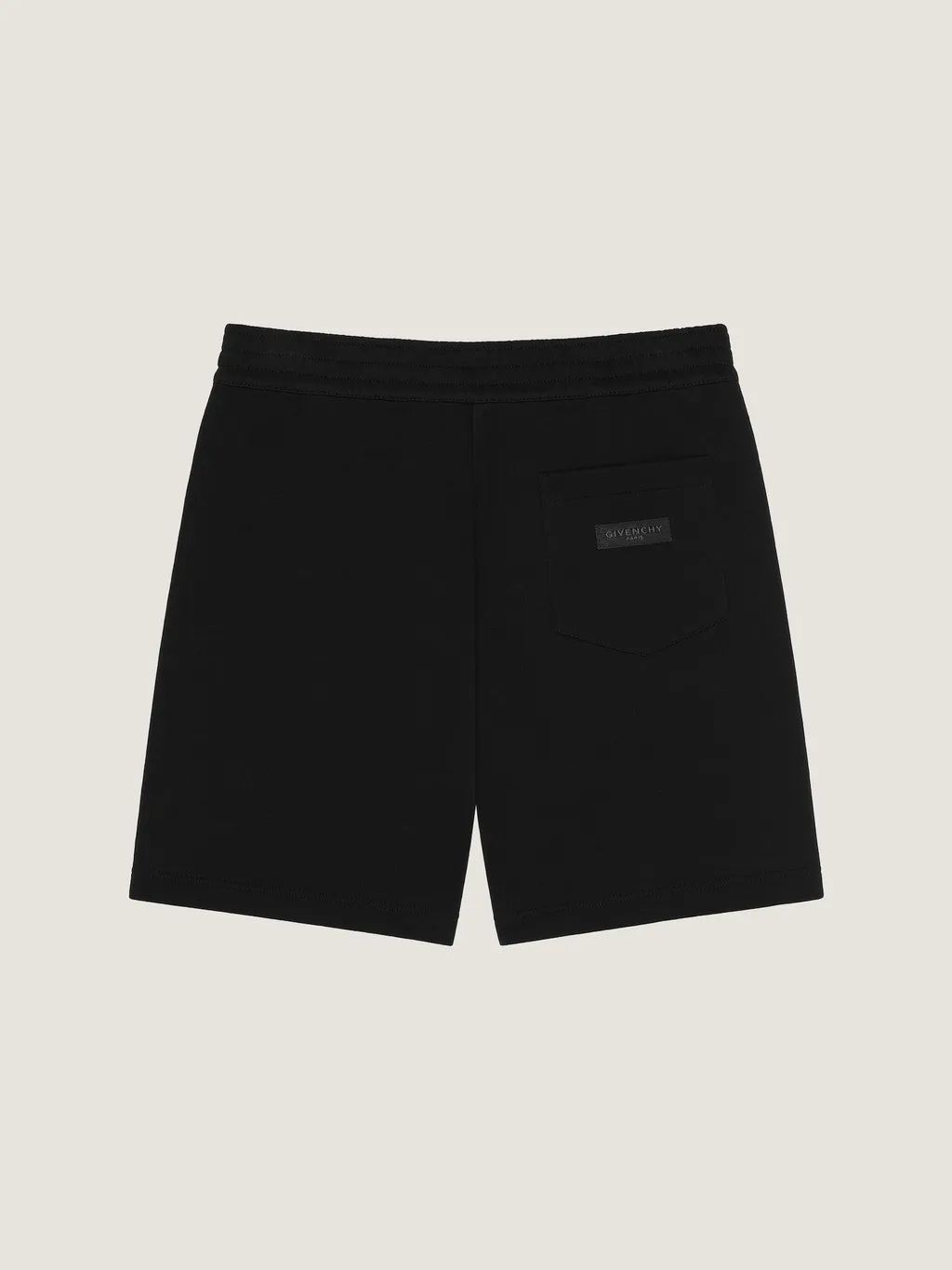 Bermuda Shorts In Fleece With Givenchy Paris Gros Grain