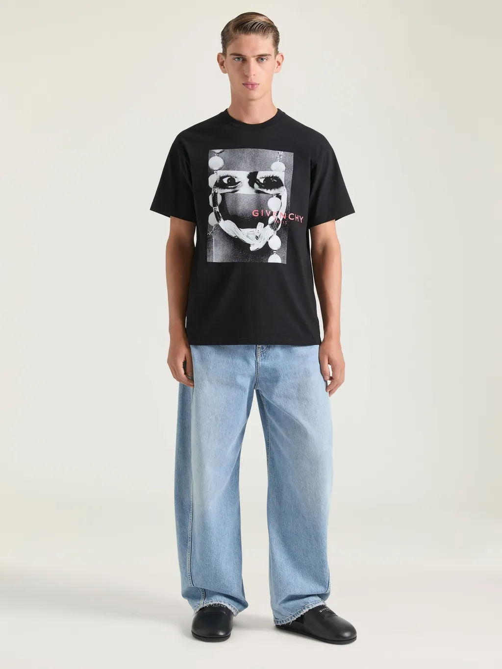 T-Shirt In Cotton With Surrealism Print