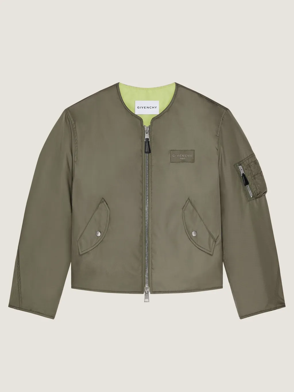 Couture Seam Bomber In Nylon With Givenchy Paris Patch