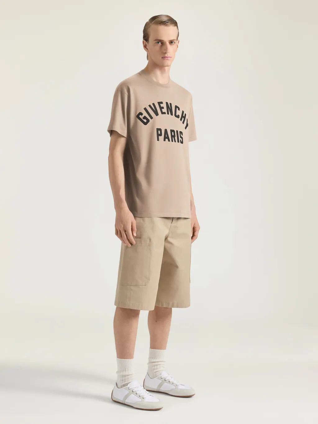 T-Shirt In Cotton With Givenchy Paris Embroidery