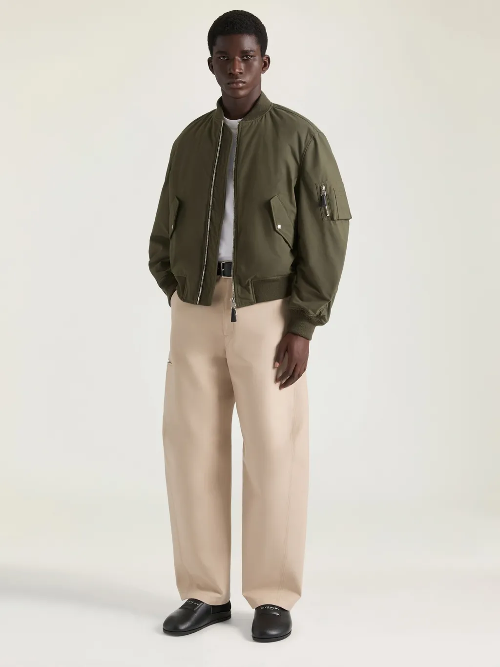 Couture Seam Trousers In Cotton With Givenchy Paris Patch