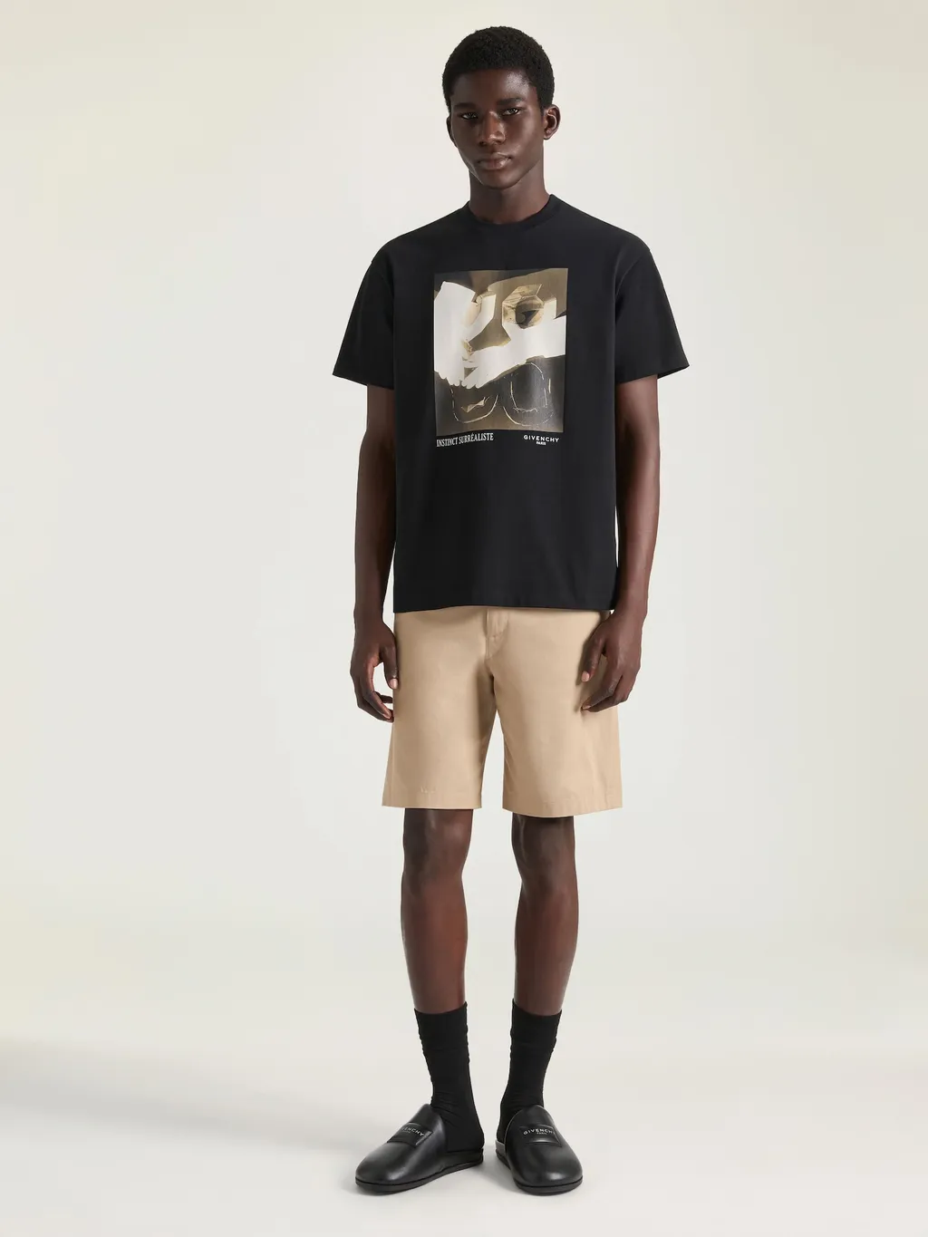 T-Shirt In Cotton With Surrealism Print