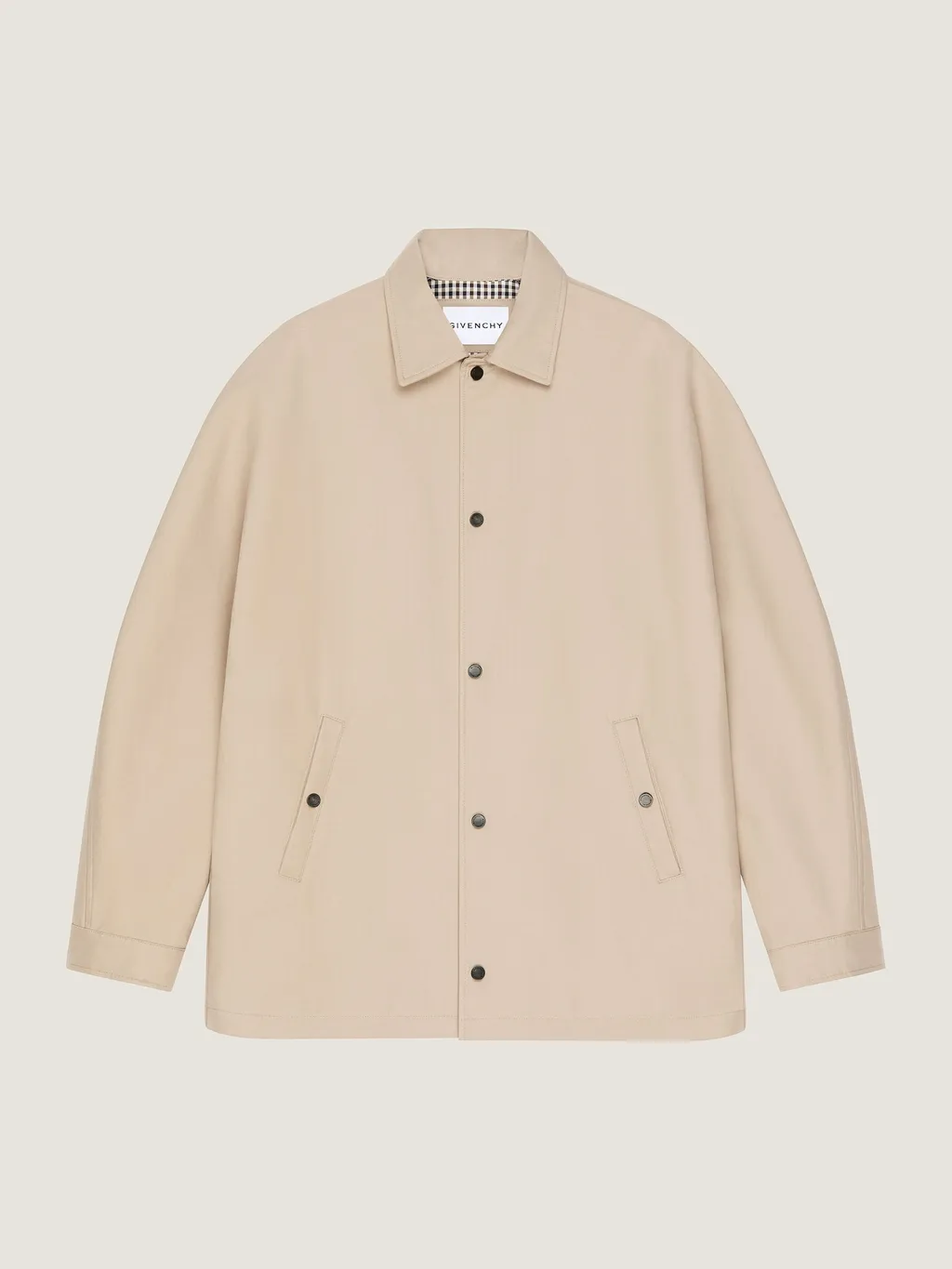 Couture Seam Jacket In Cotton With Givenchy Paris Patch