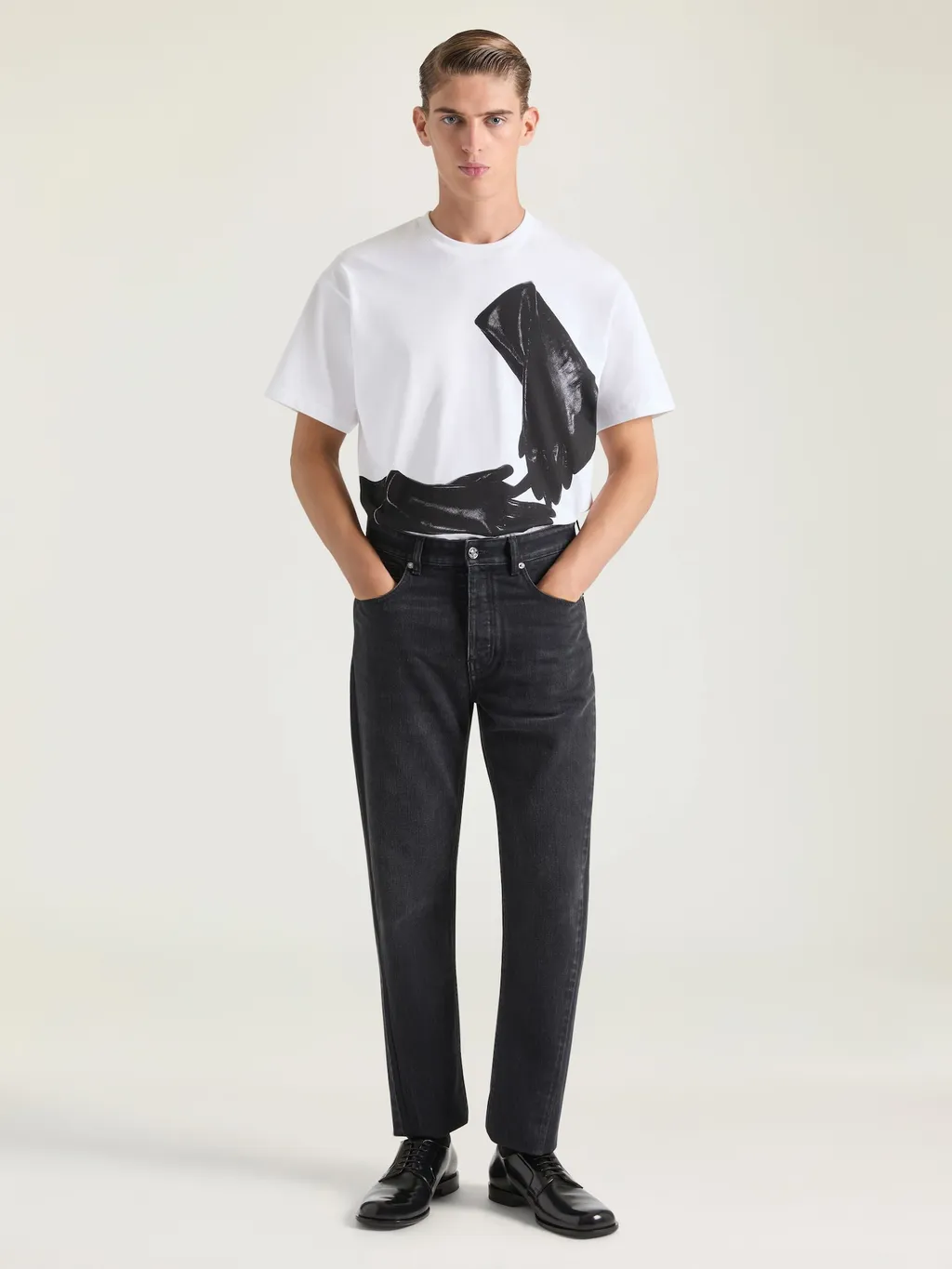 T-Shirt In Cotton With Surrealism Print