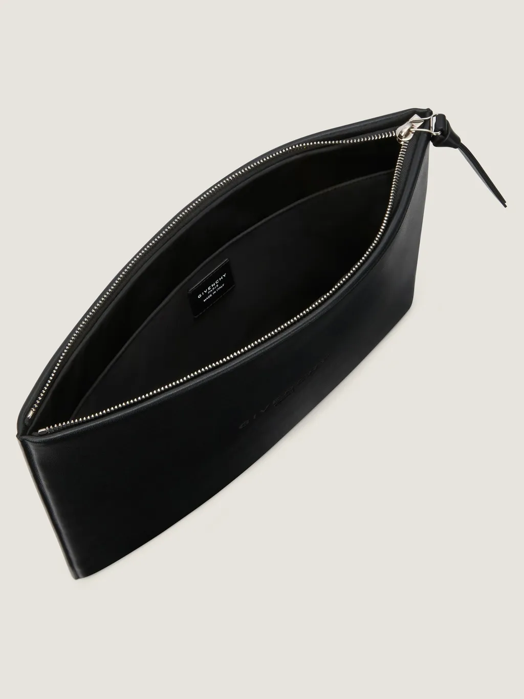 Antigona Stamped Large Pouch In Leather