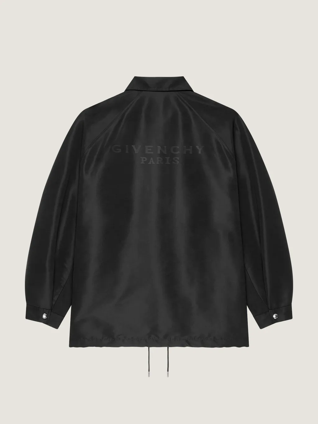 Couture Seam Polyfaille Jacket With Givenchy Paris Patch