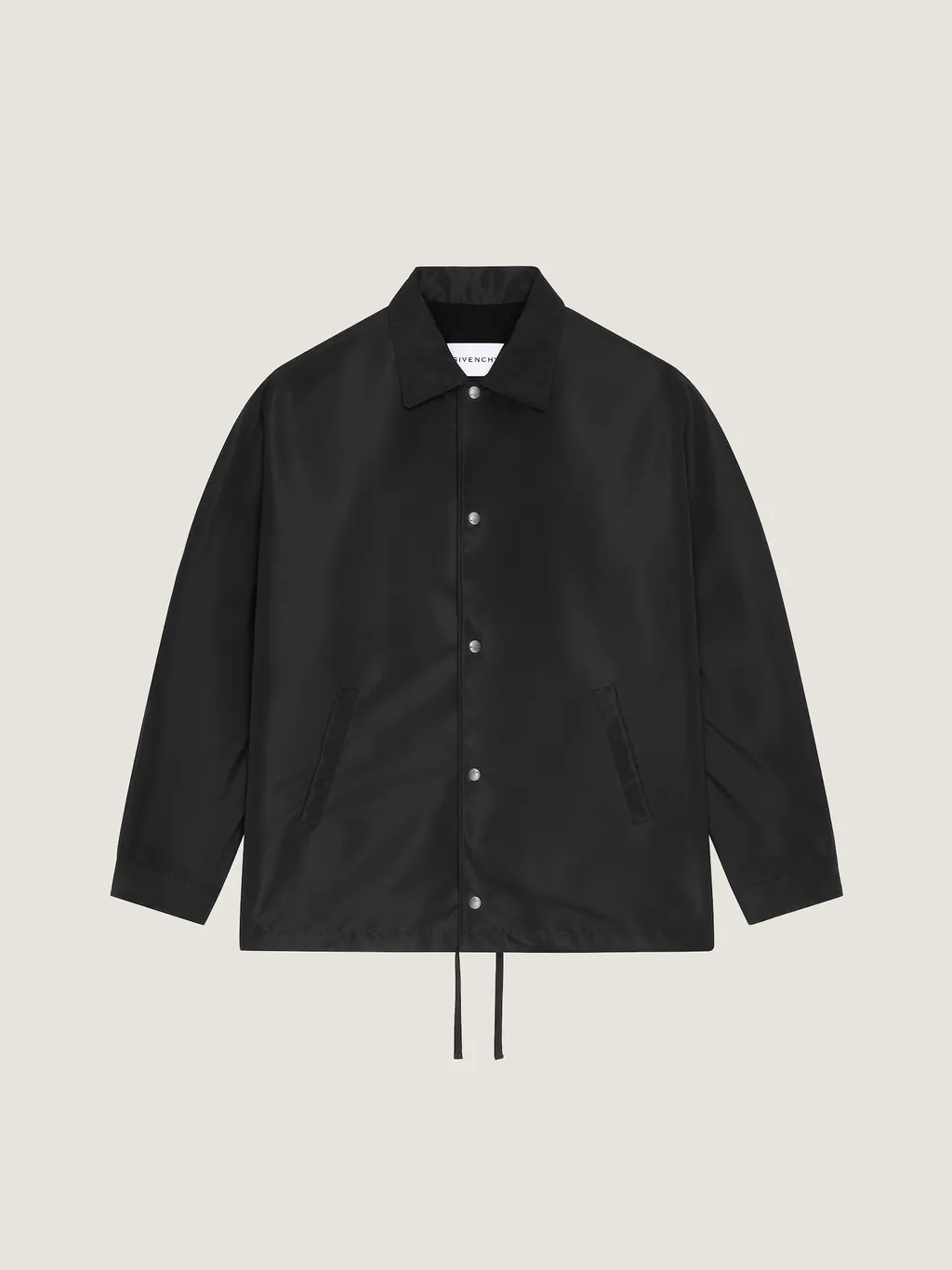 Couture Seam Polyfaille Jacket With Givenchy Paris Patch