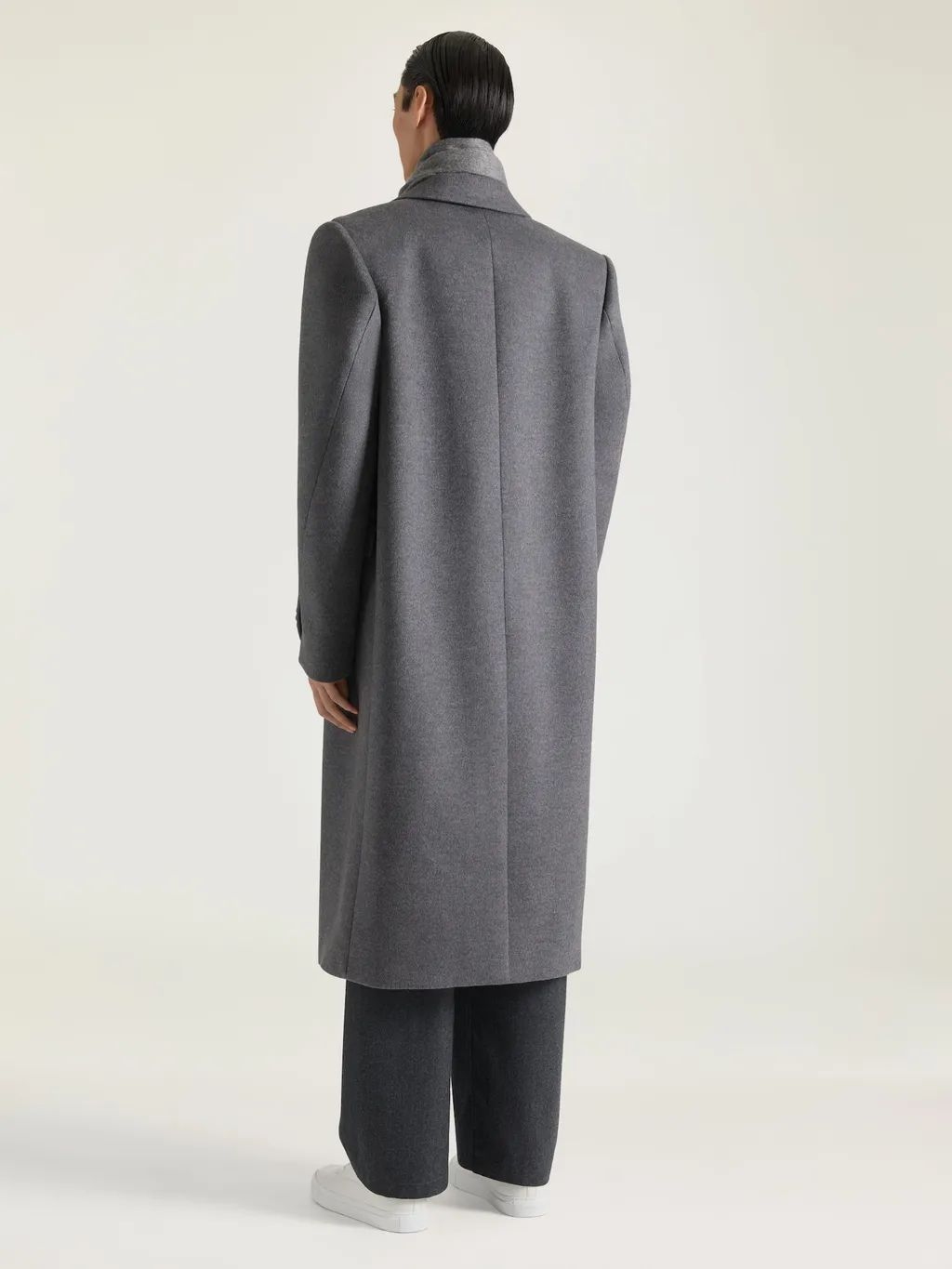 Couture Seam Coat In Wool And Cashmere
