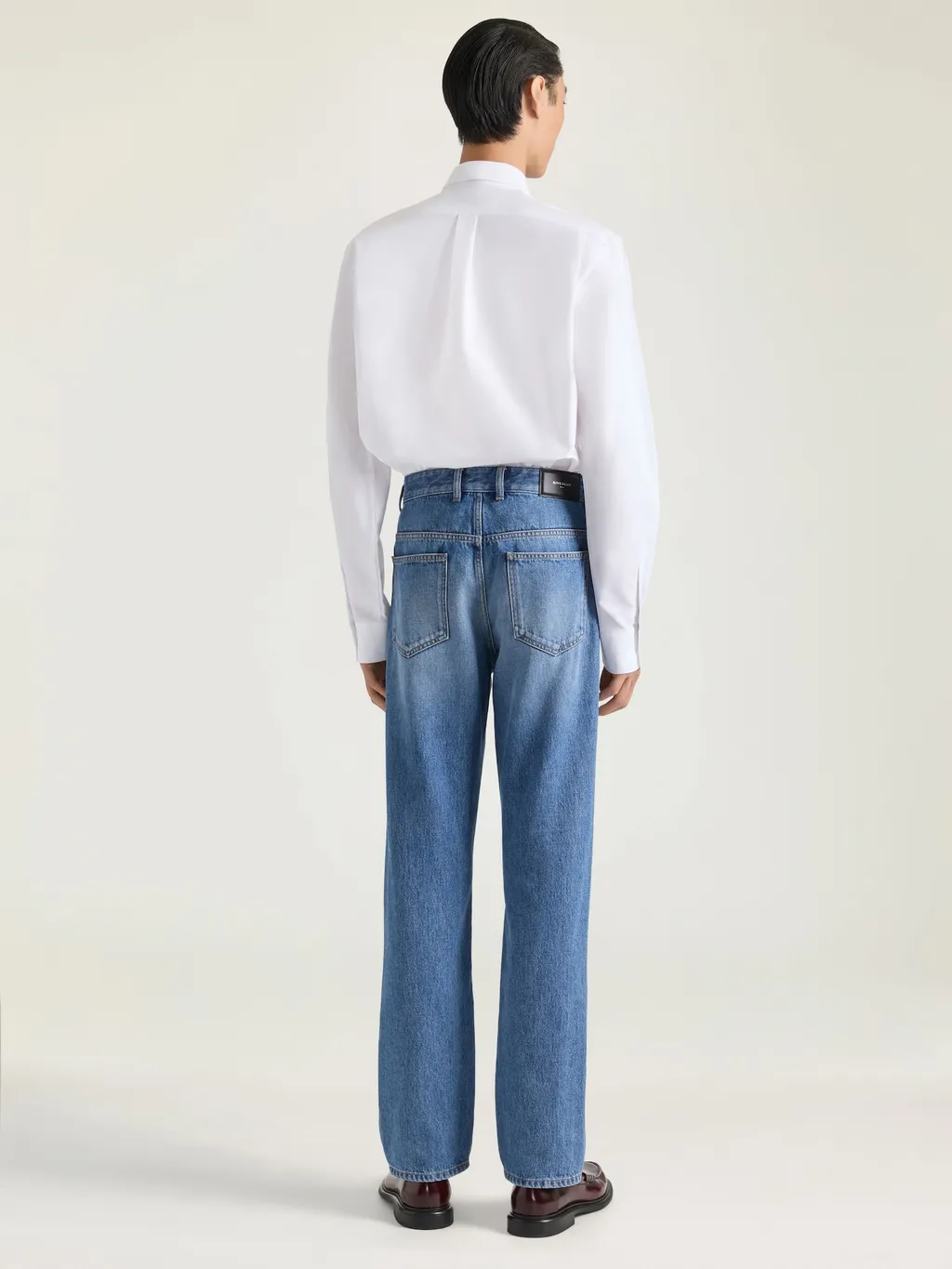 Shirt In Cotton Oxford With Givenchy Paris Jacquard