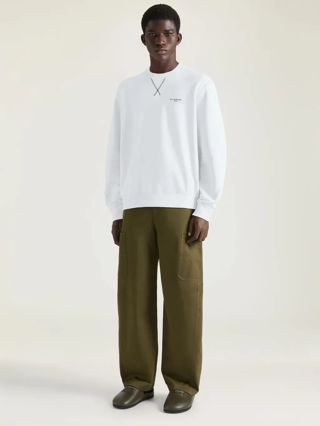 Couture Seam Sweatshirt In Fleece With Givenchy Paris