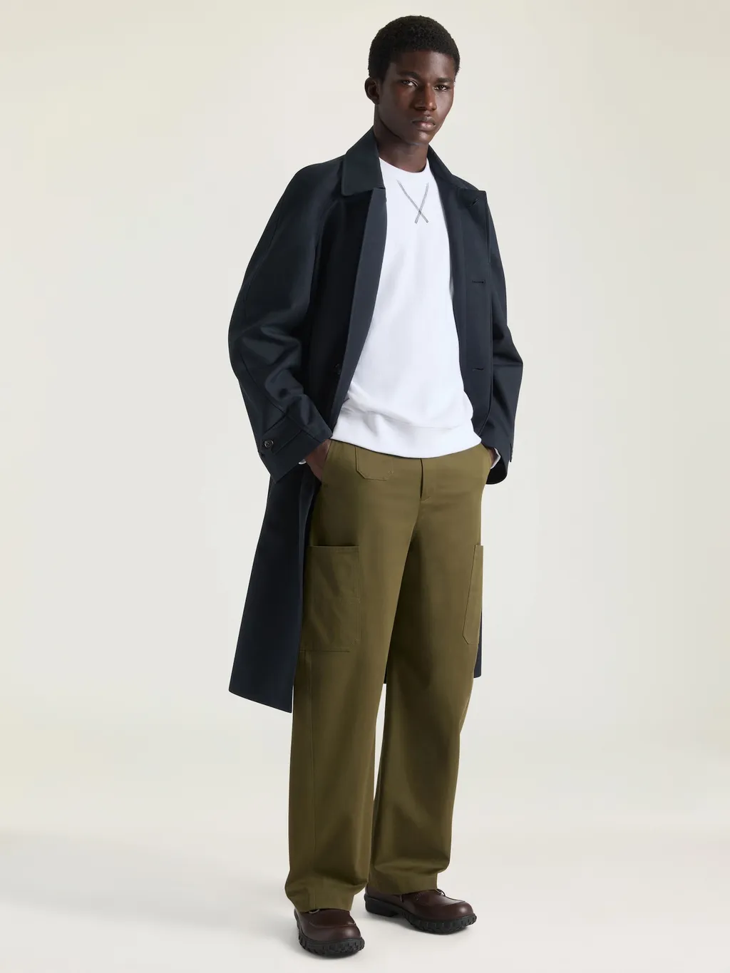 Couture Seam Trousers In Cotton Embroidered Givenchy Paris