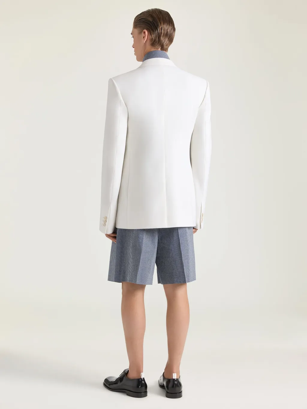 Single-Breasted Fitted Jacket In Wool And Mohair