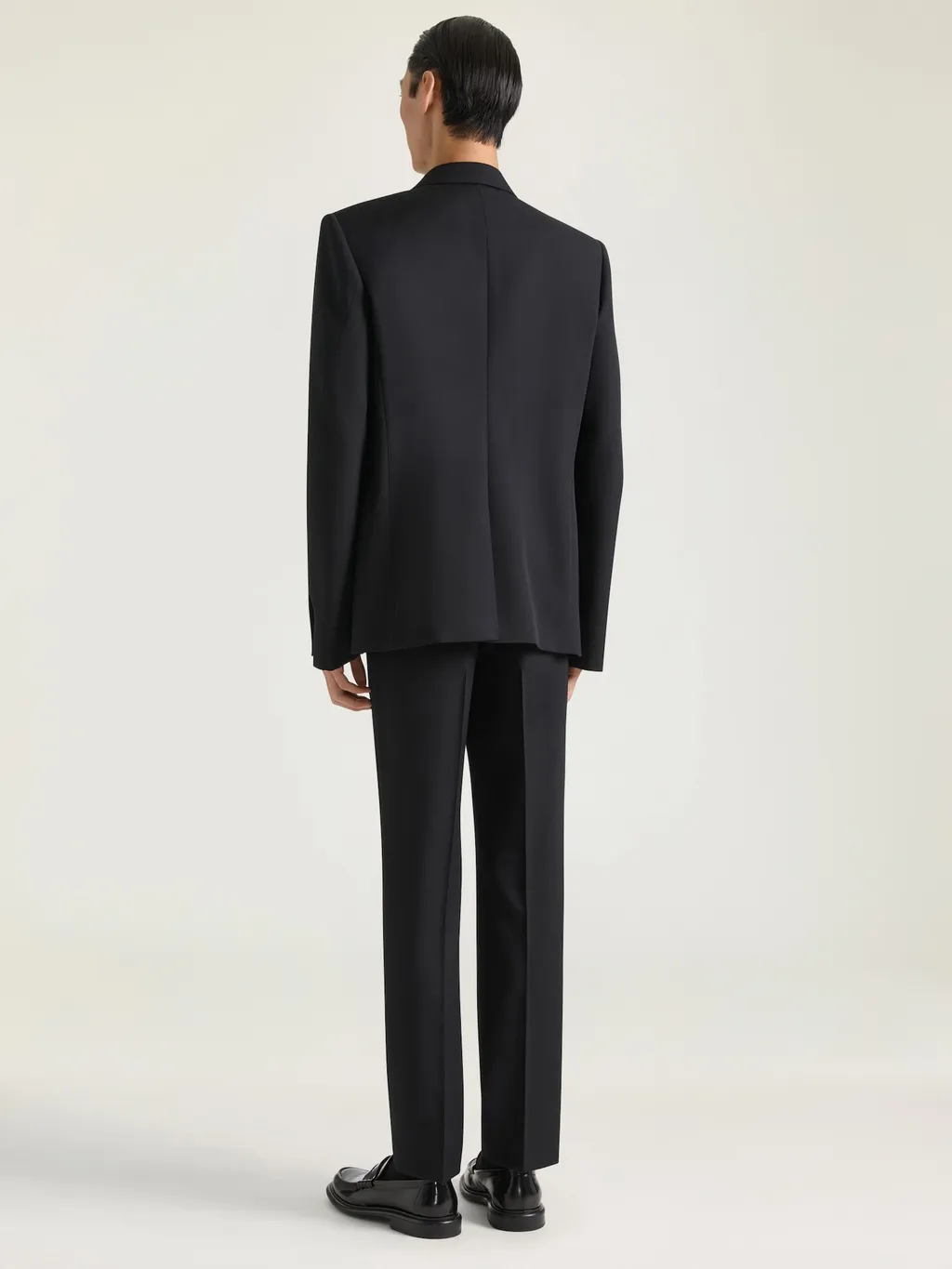 Fitted Leg Tailored Trousers In Wool