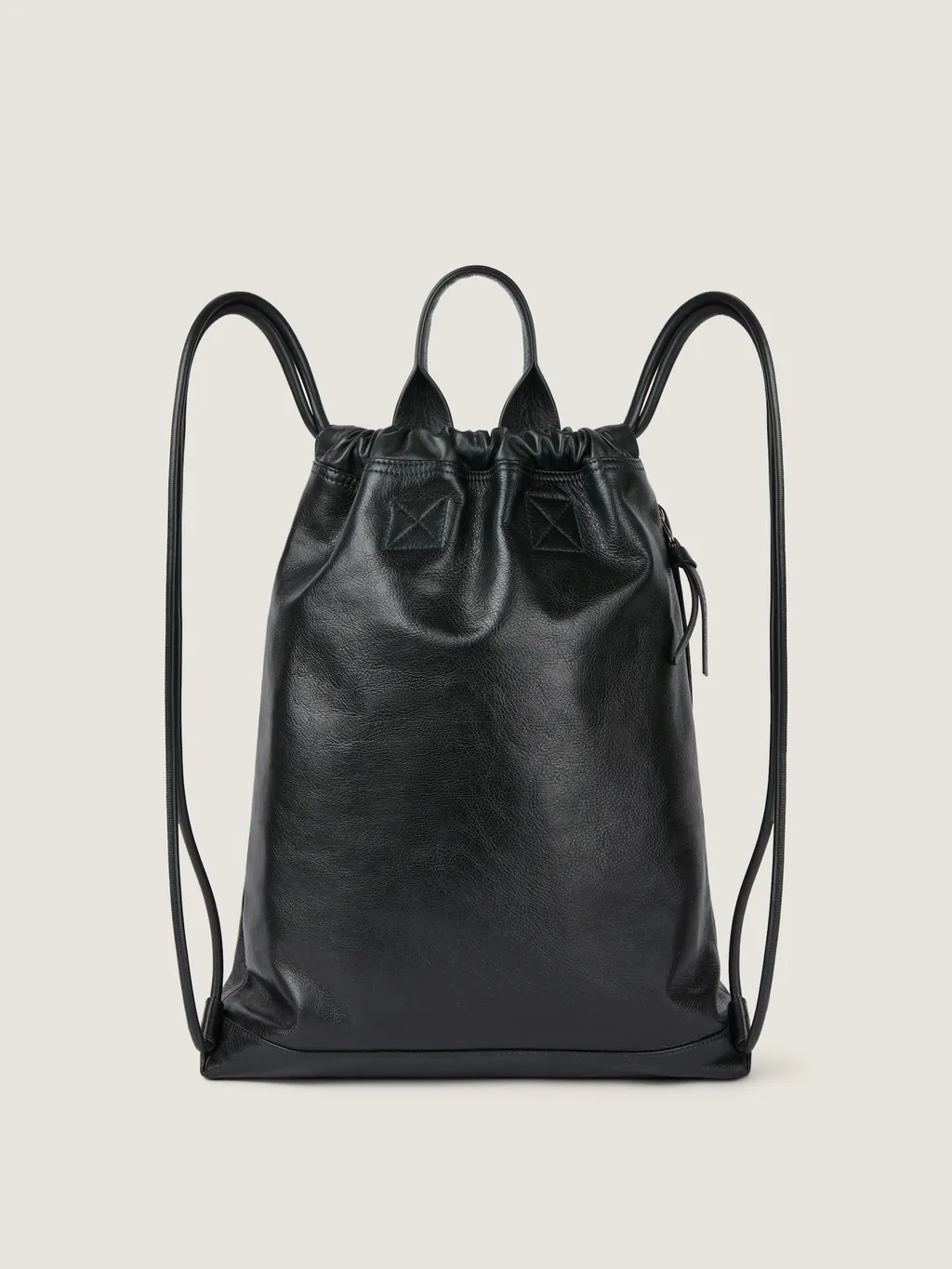 Antigona Stamped Backpack In Grained Shiny Leather