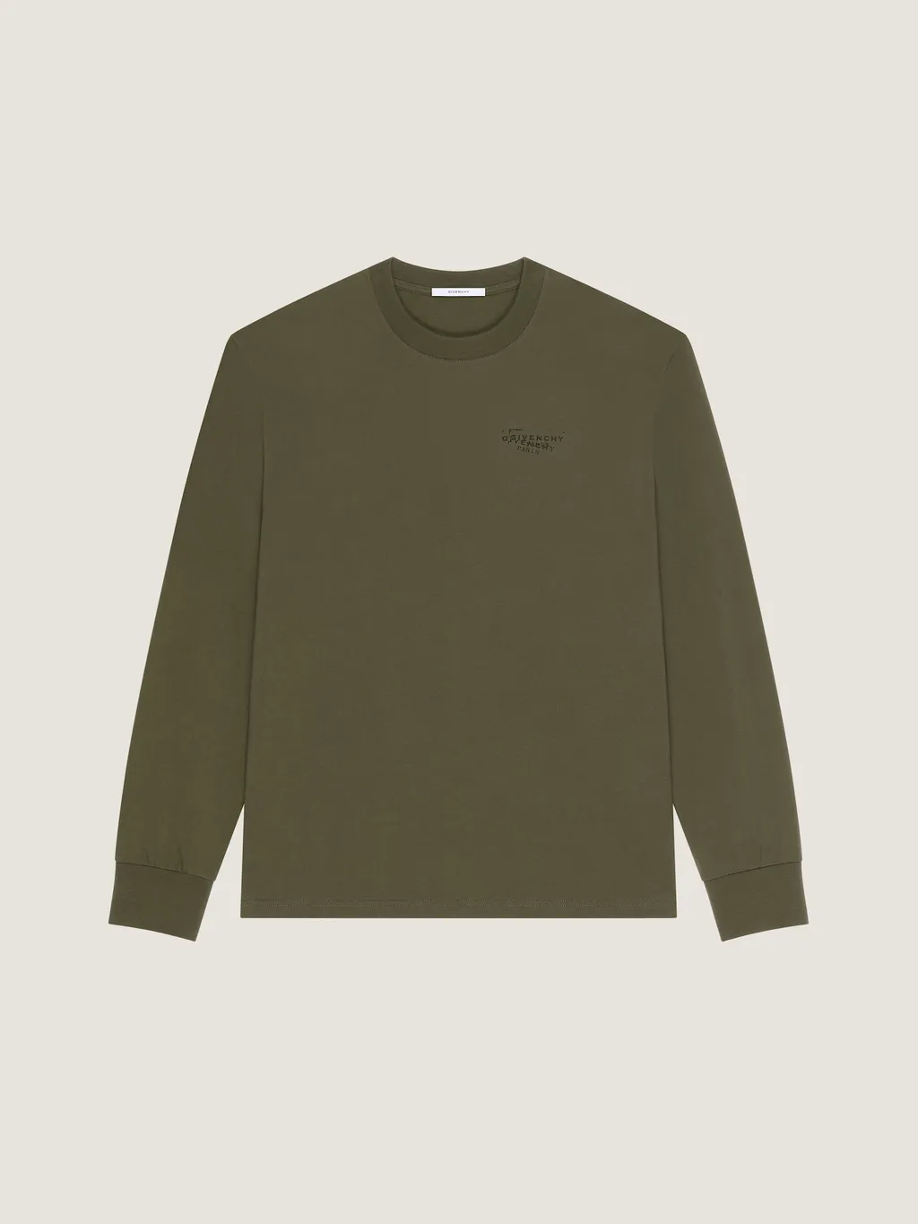 T-Shirt In Cotton With Givenchy Stamp Print