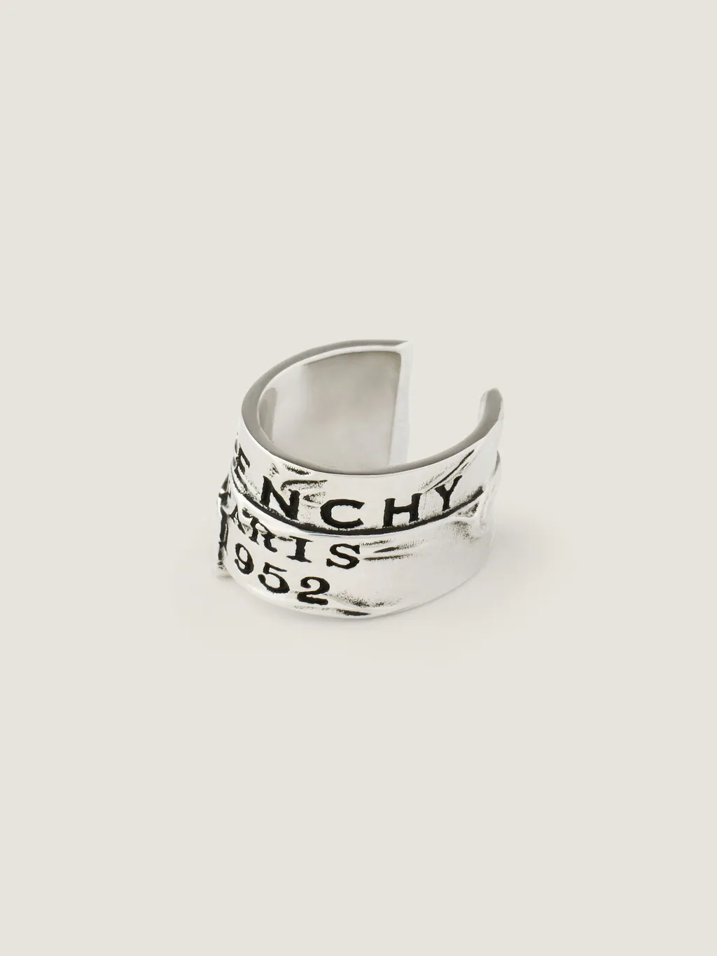Givenchy Tape Earcuff In Metal And Enamel