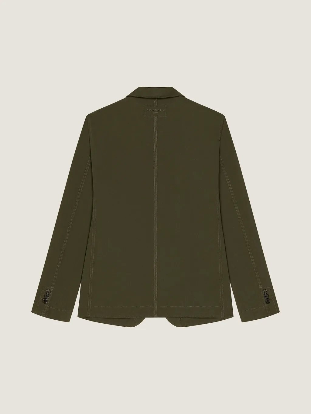 Single-Breasted Deconstructed Jacket In Cotton
