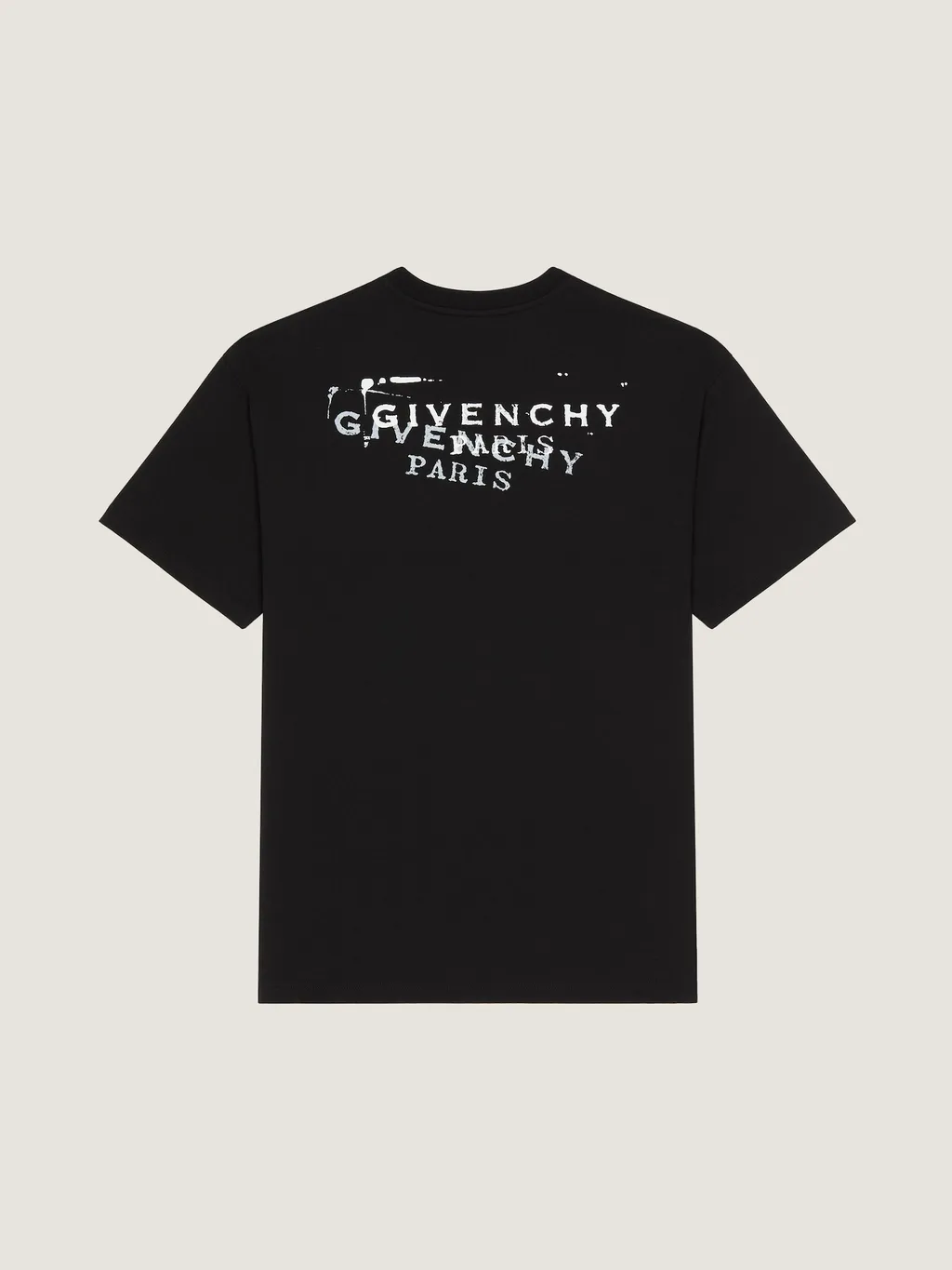 T-Shirt In Cotton With Givenchy Stamp Print