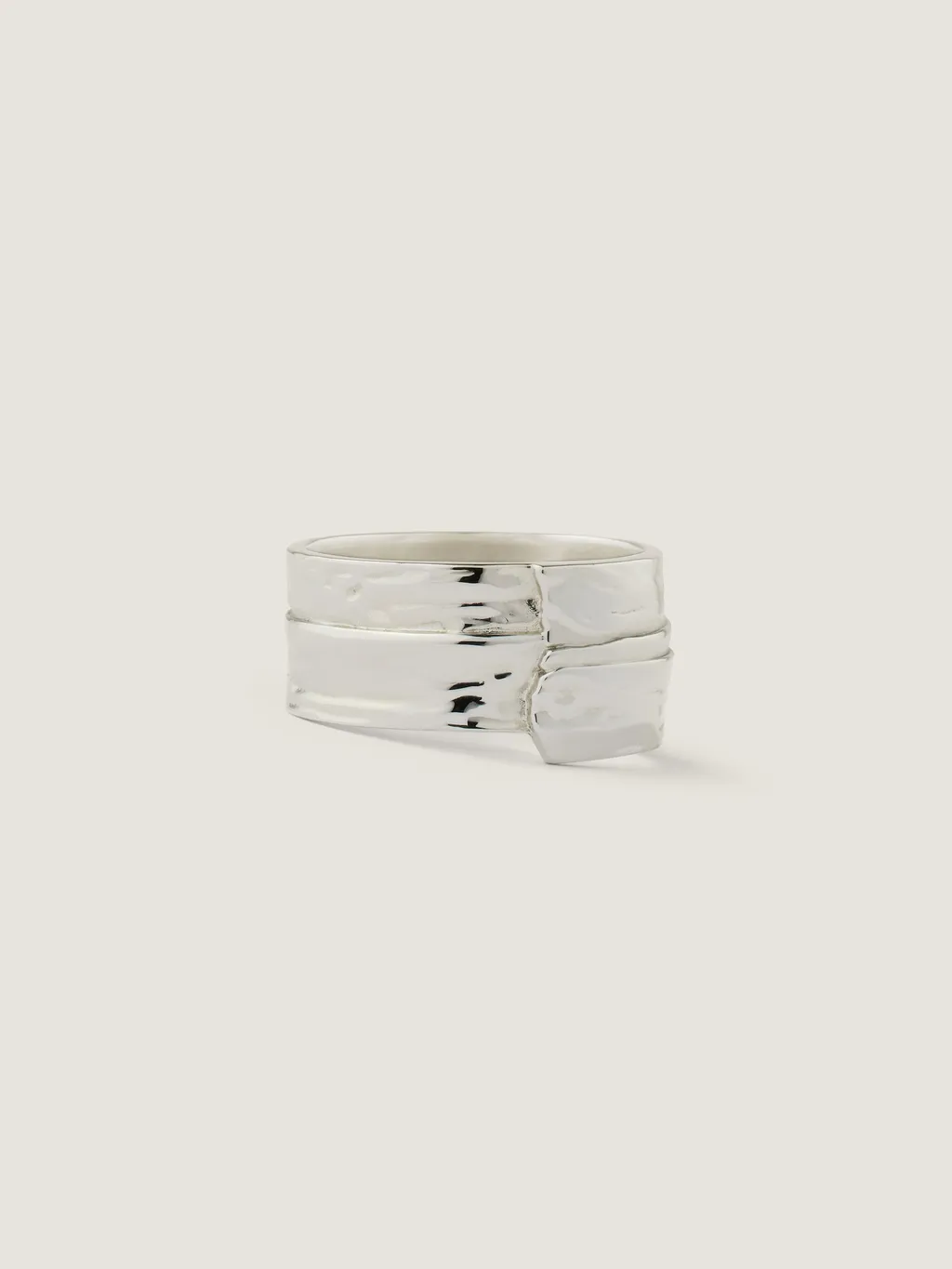Givenchy Tape Ring In Metal And Enamel