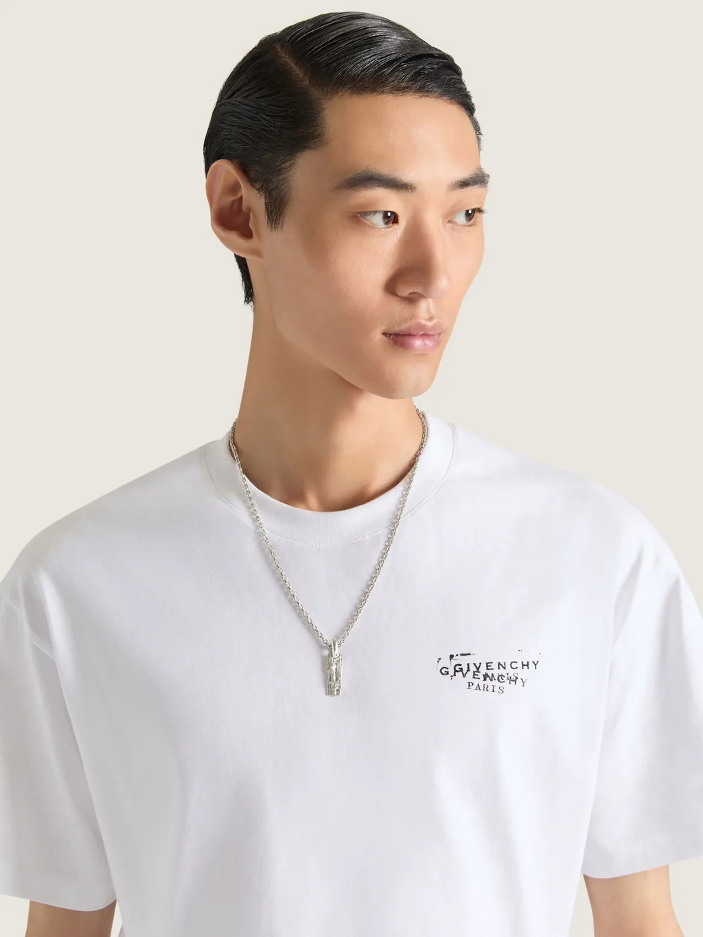 Givenchy Tape Necklace In Metal And Enamel