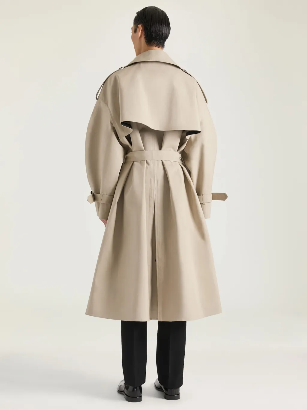 Couture Seam Trench Coat In Cotton