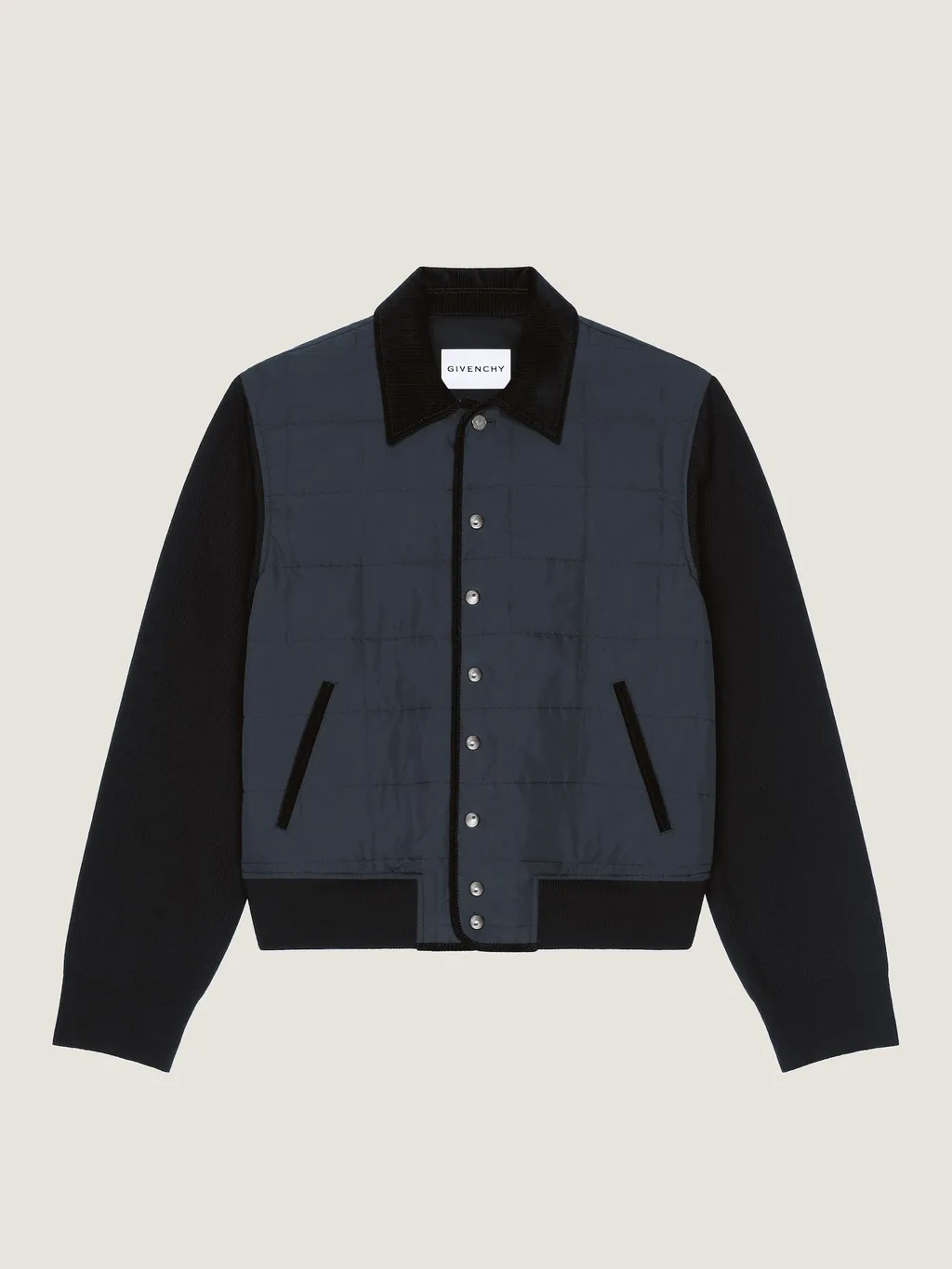 Quilted Blouson With Givenchy Paris Patch