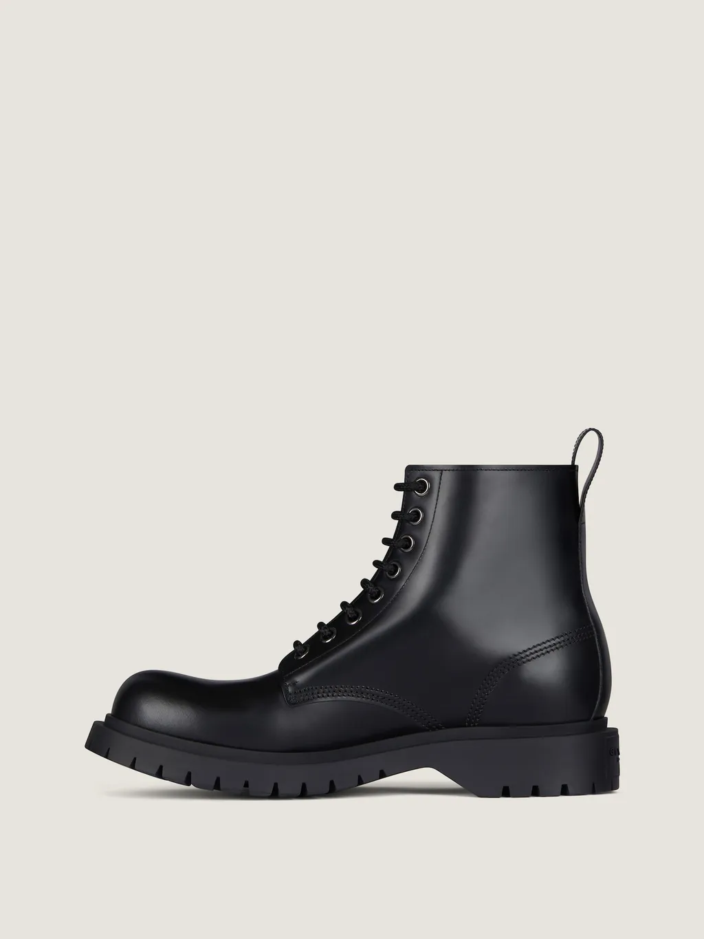 Lace Up Boots In Leather