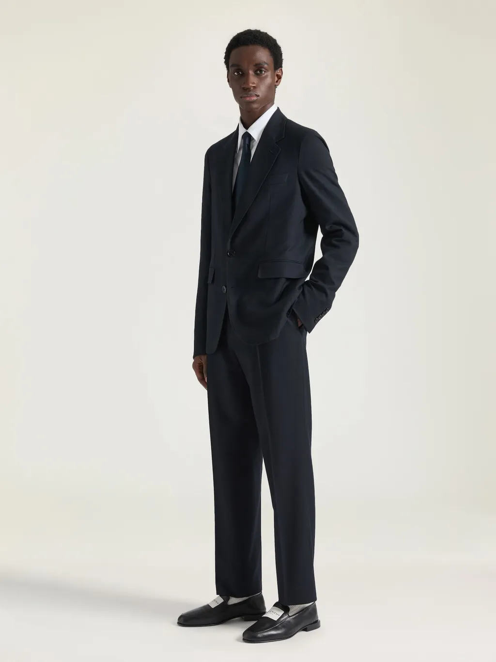 Relaxed Fit Trousers In Flannel