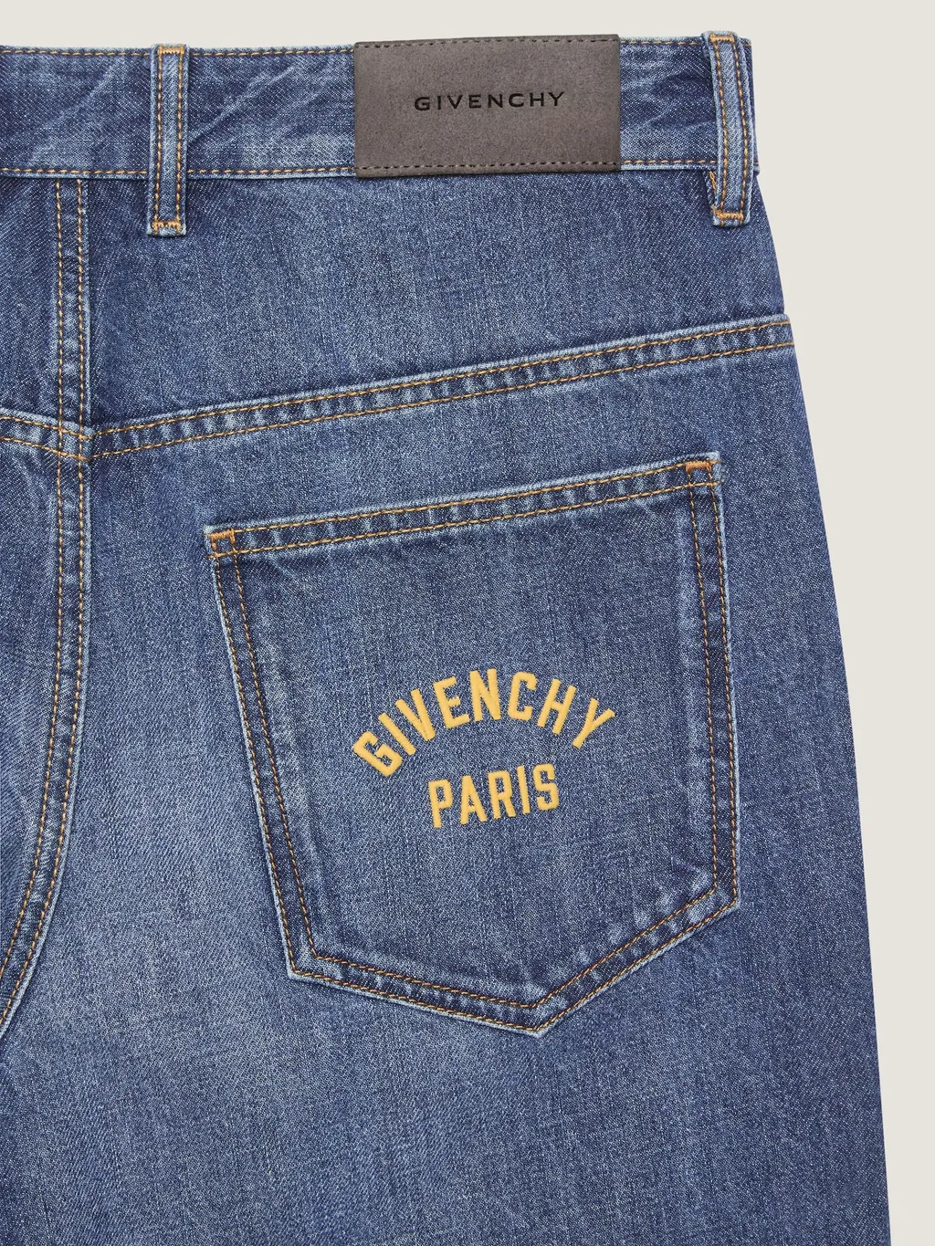 Washed Straight Leg Jeans