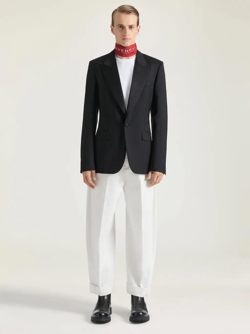 White Couture Seam Jeans