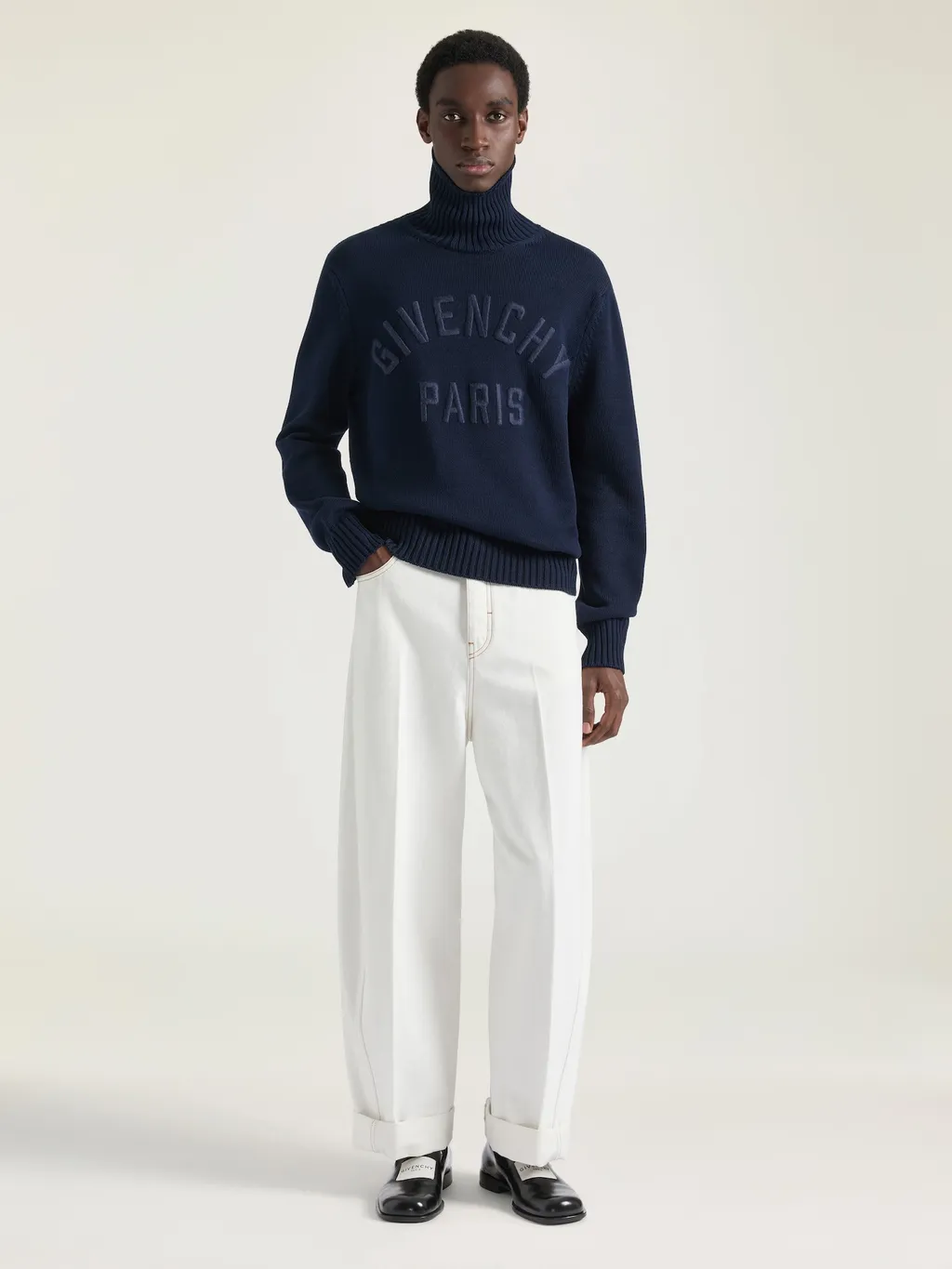 White Couture Seam Jeans