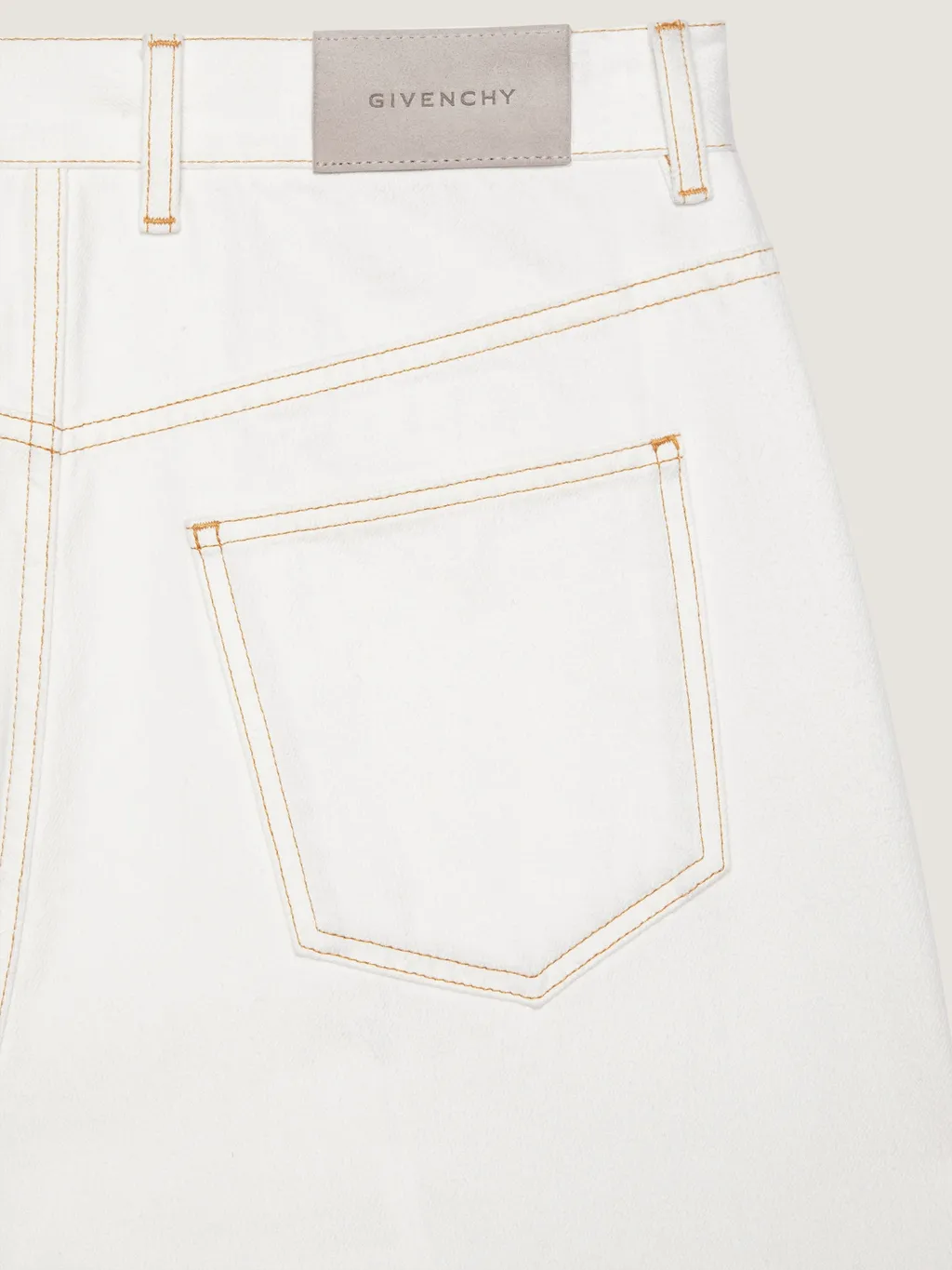 White Couture Seam Jeans