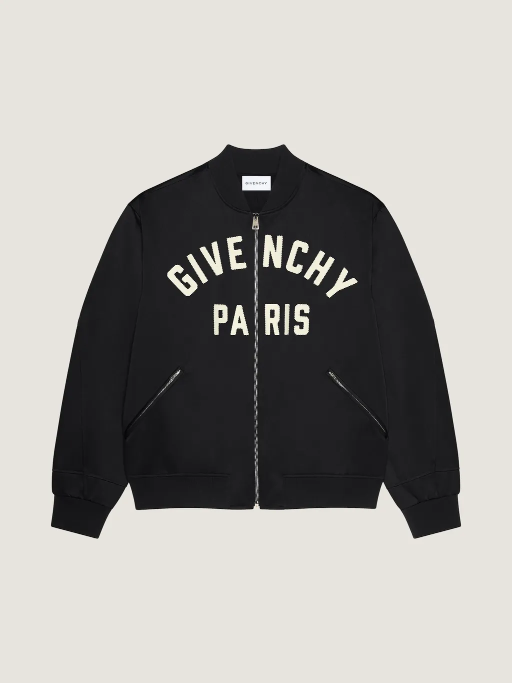 Couture Seam Bomber In Satin Embroidered Givenchy Paris