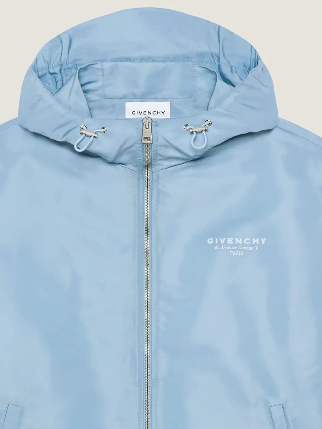 Windbreaker In Polyfaille With Givenchy Stamp Embroidery