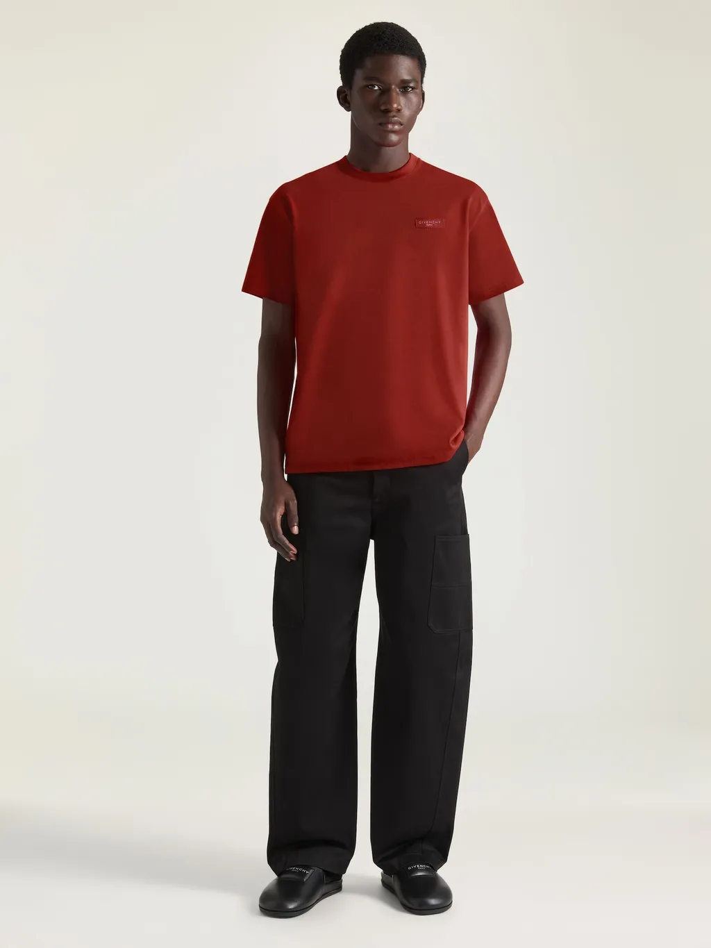 T-Shirt In Cotton With Givenchy Paris Gros Grain