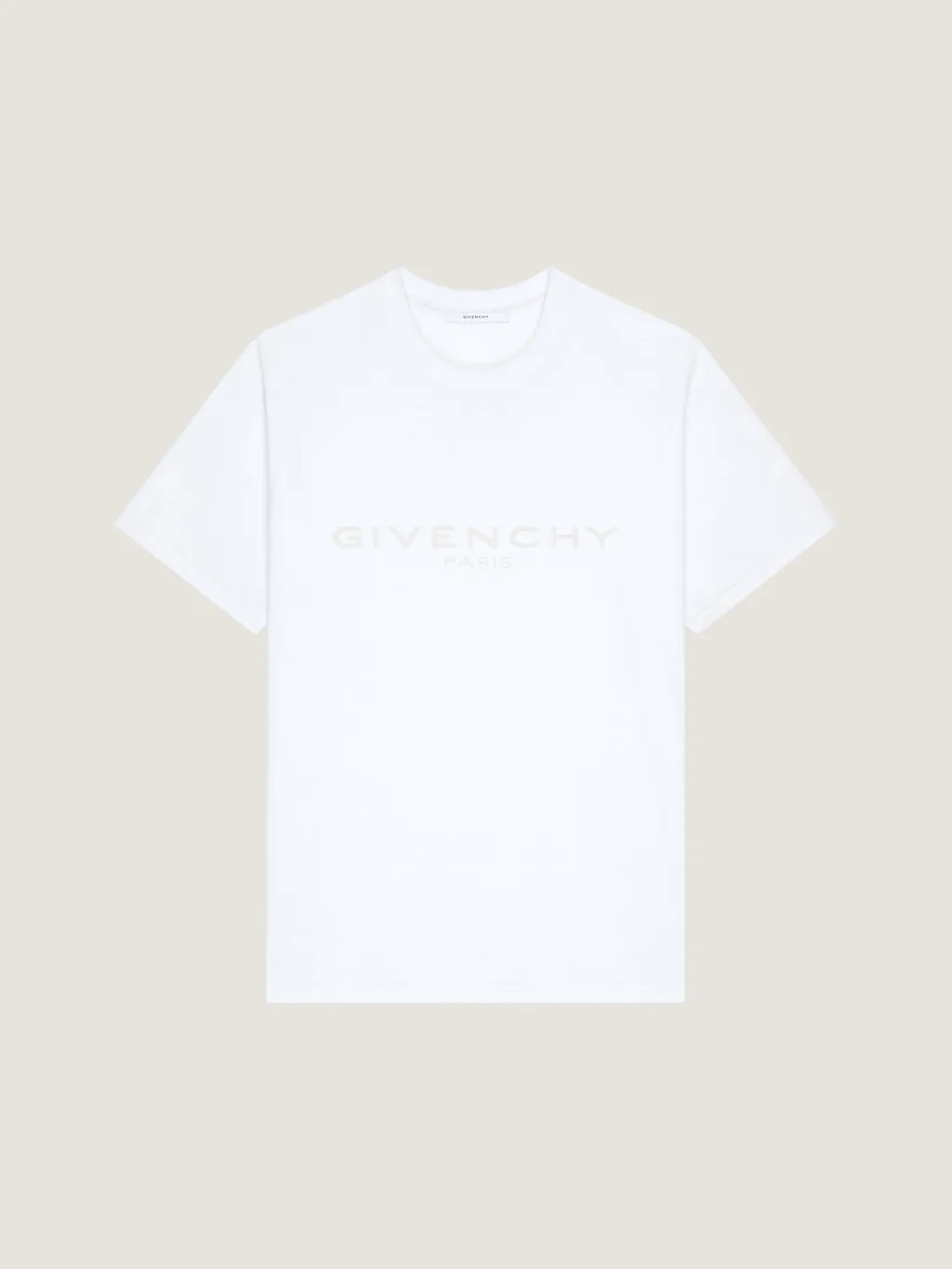 T-Shirt In Cotton And Silk With Givenchy Paris Jacquard