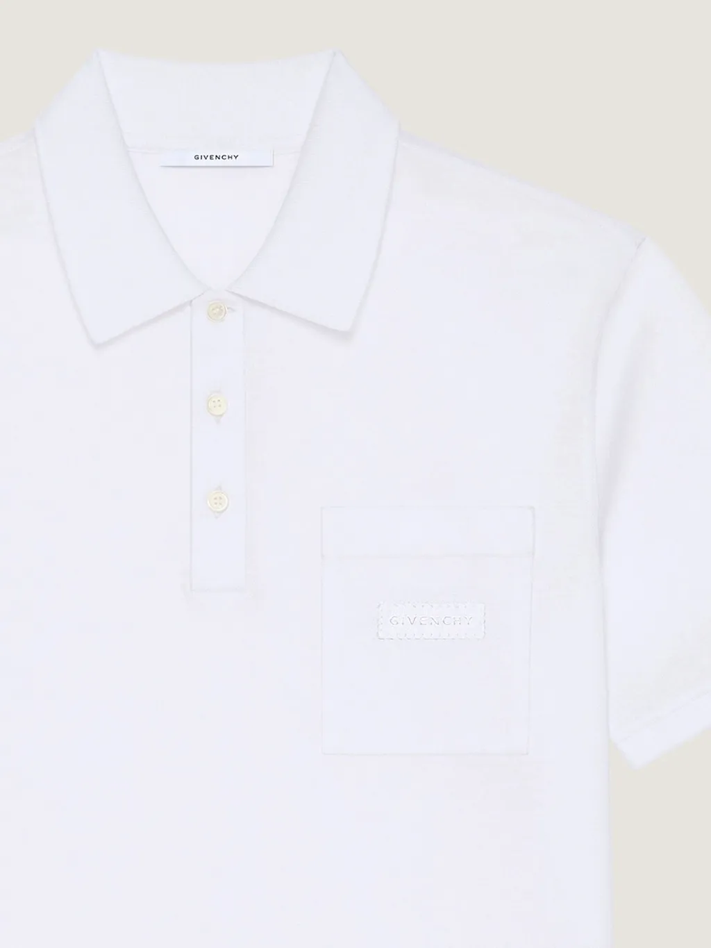 Polo In Cotton With Givenchy Patch