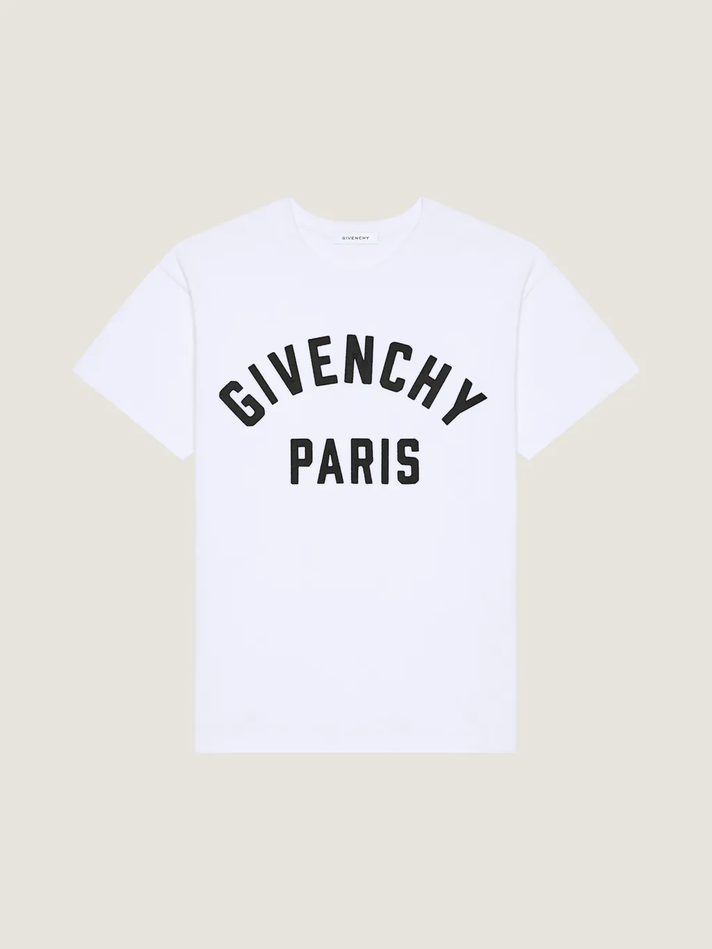 T-Shirt In Cotton With Givenchy Paris Embroidery