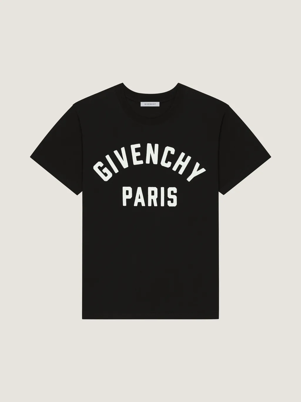 T-Shirt In Cotton With Givenchy Paris Embroidery