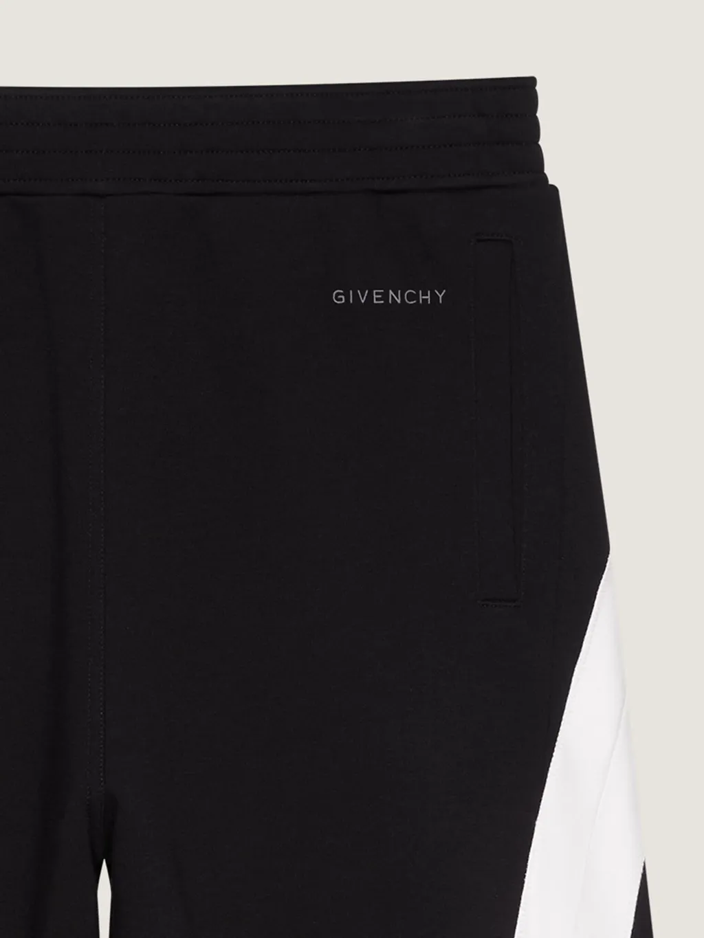 Joggers In Scuba With Satin Couture Detail